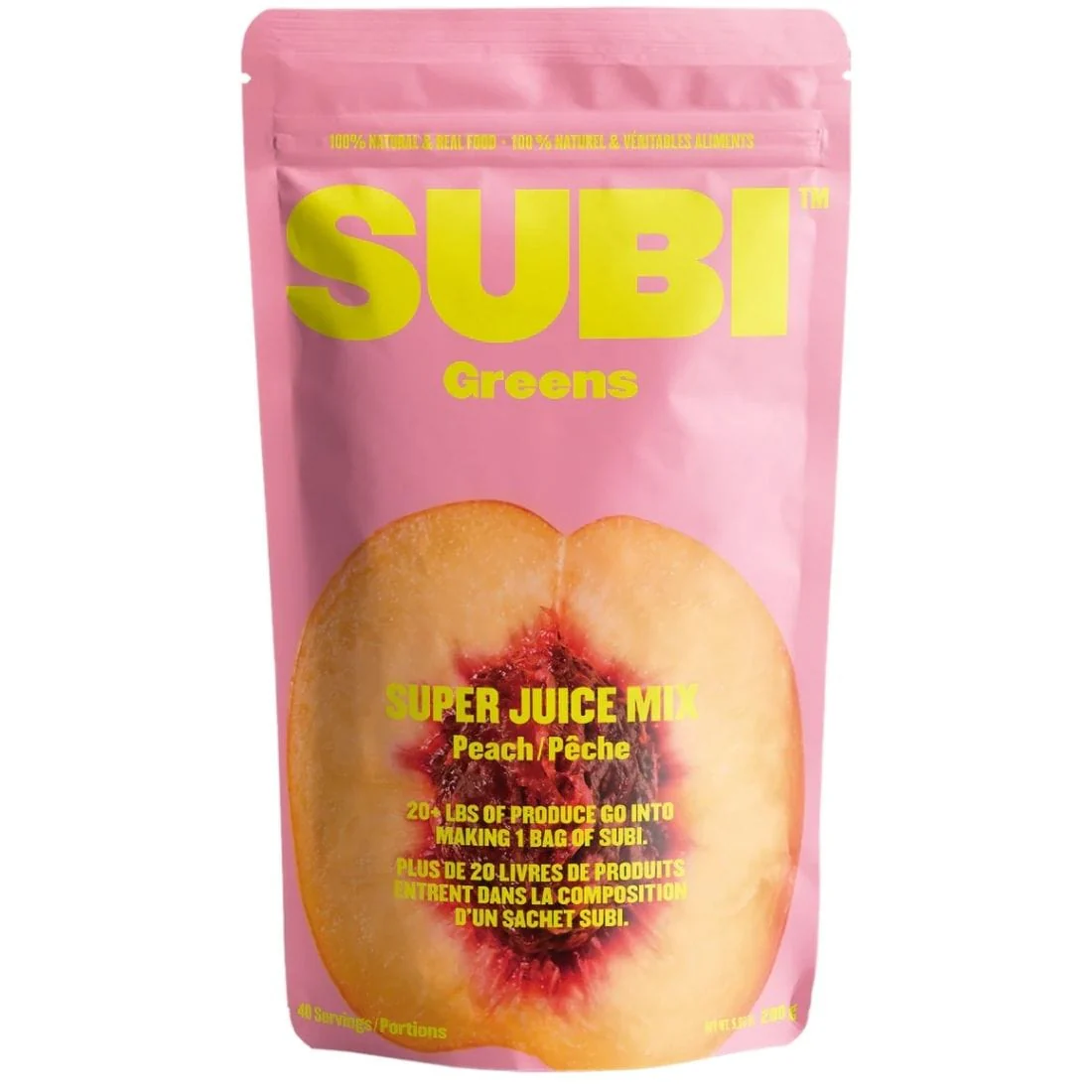 SUBI Greens Super Juice Mix, One Scoop Superfood, 100% of Your Daily Vegetable Needs, 40 Servings - Image 2
