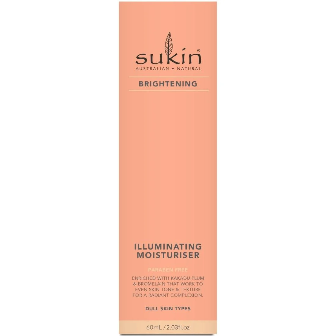 Sukin Brightening Illuminating Moisturiser, 60 ml