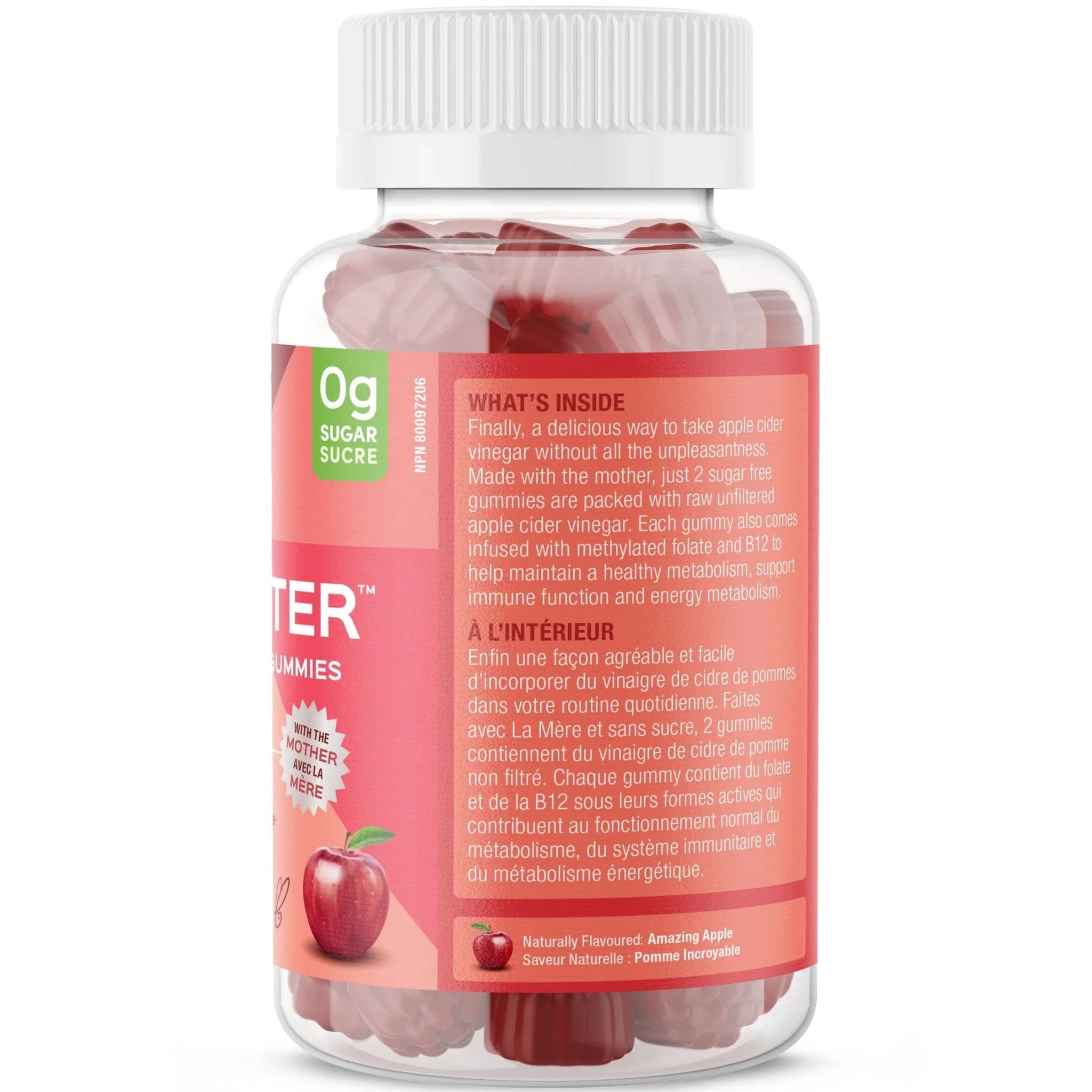 Suku Vitamins Appley Ever After (Apple Cider Vinegar Gummies with Mother), 60 Gummies - Image 3