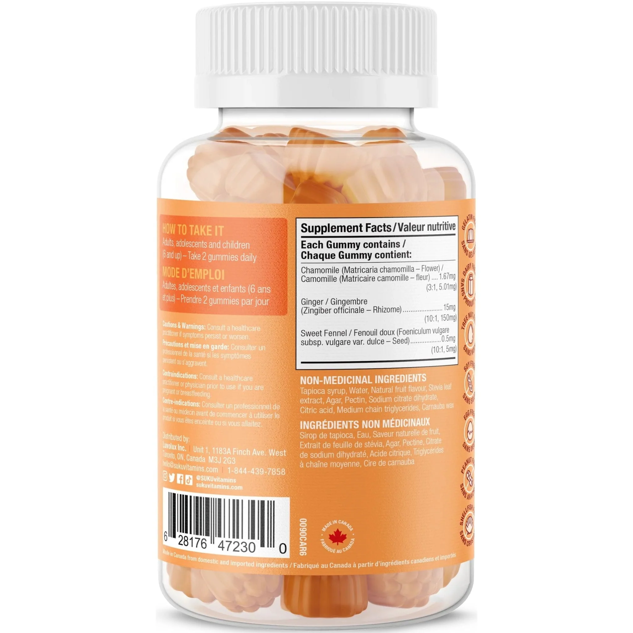 Suku Vitamins Debloat, 60 Gummies - Image 3