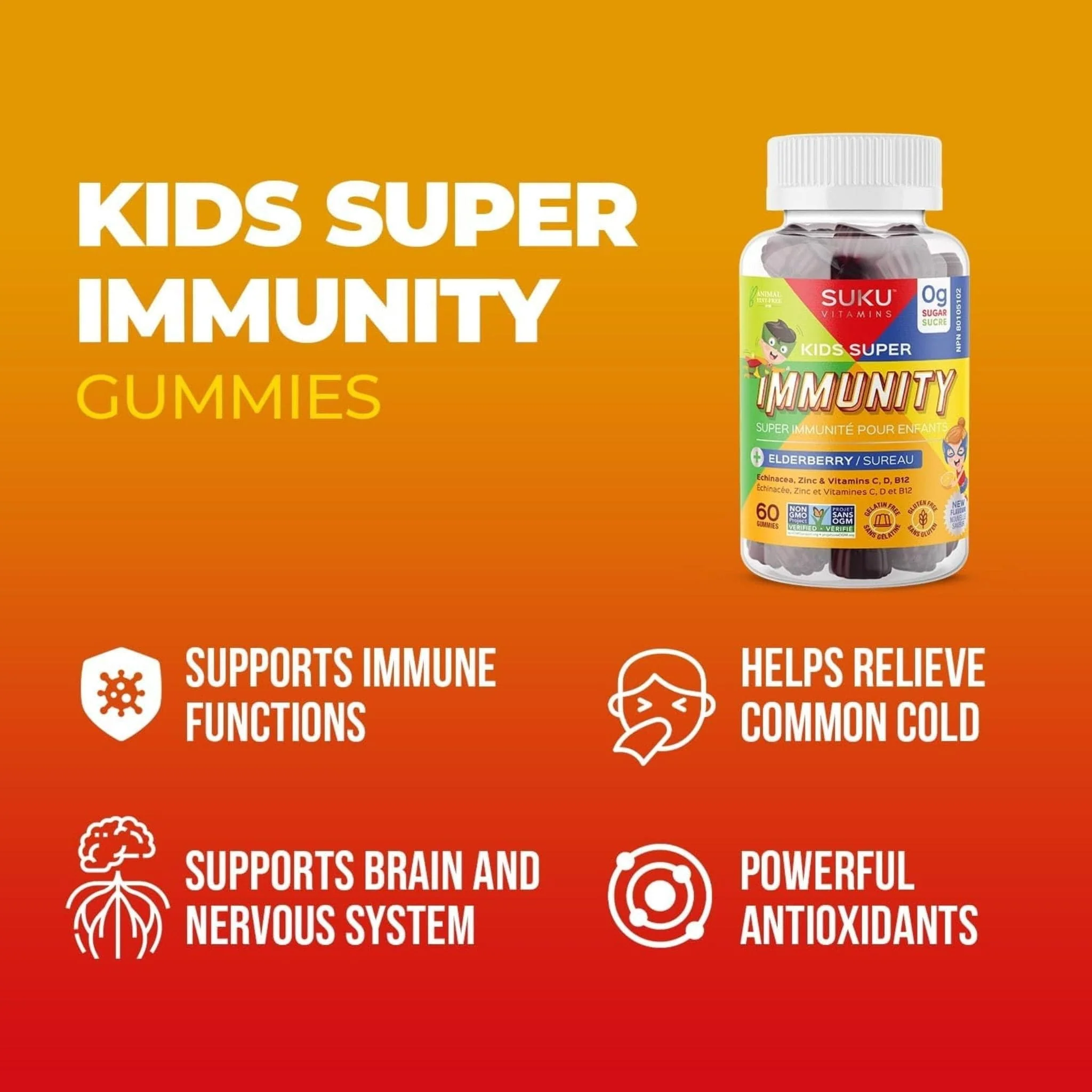 SUKU Vitamins Kids Super Immunity, 60 Gummies - Image 8