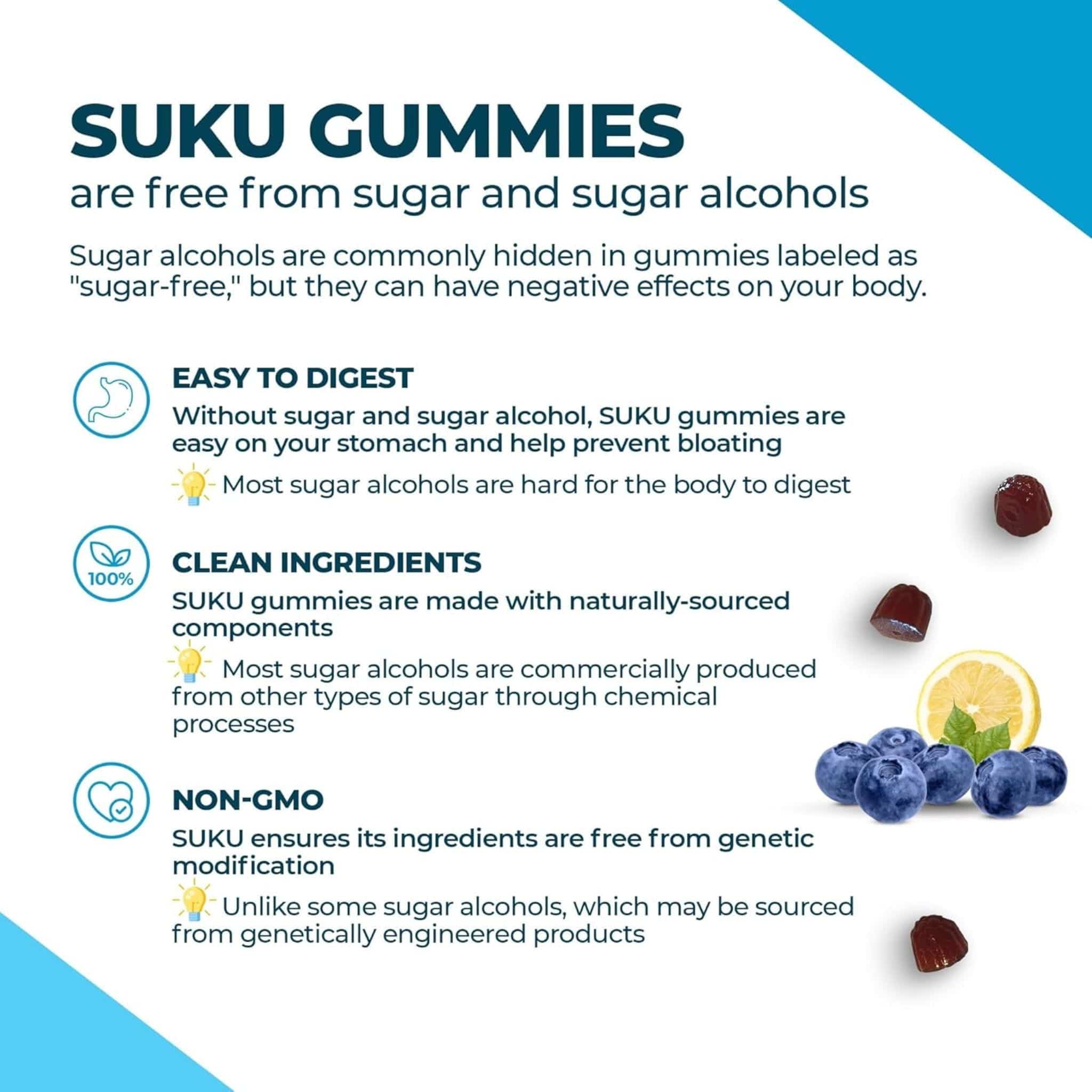 Suku Vitamins Luscious Hair (Silicon, Collagen & Biotin for Hair, Skin & Nails), 60 Gummies - Image 10