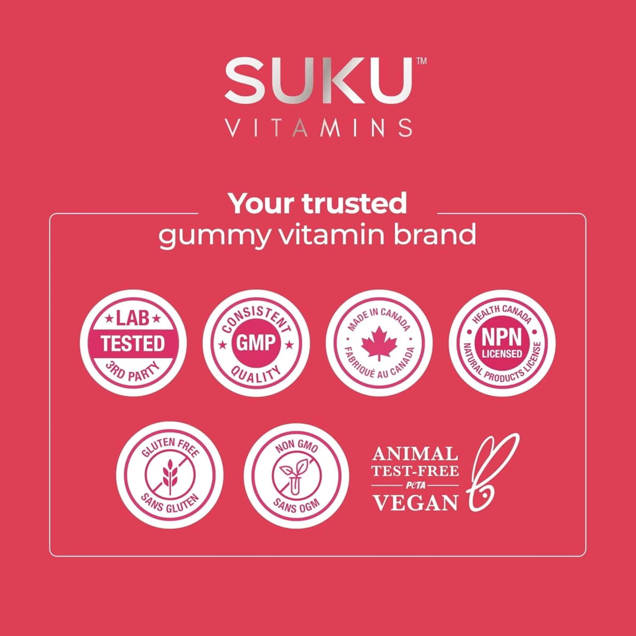 SUKU Vitamins Hormone Hero Gummies, Help Stabilize Menstrual Cycles and Relieve Premenstrual Symptoms, 60 Vegan Gummies - Image 11