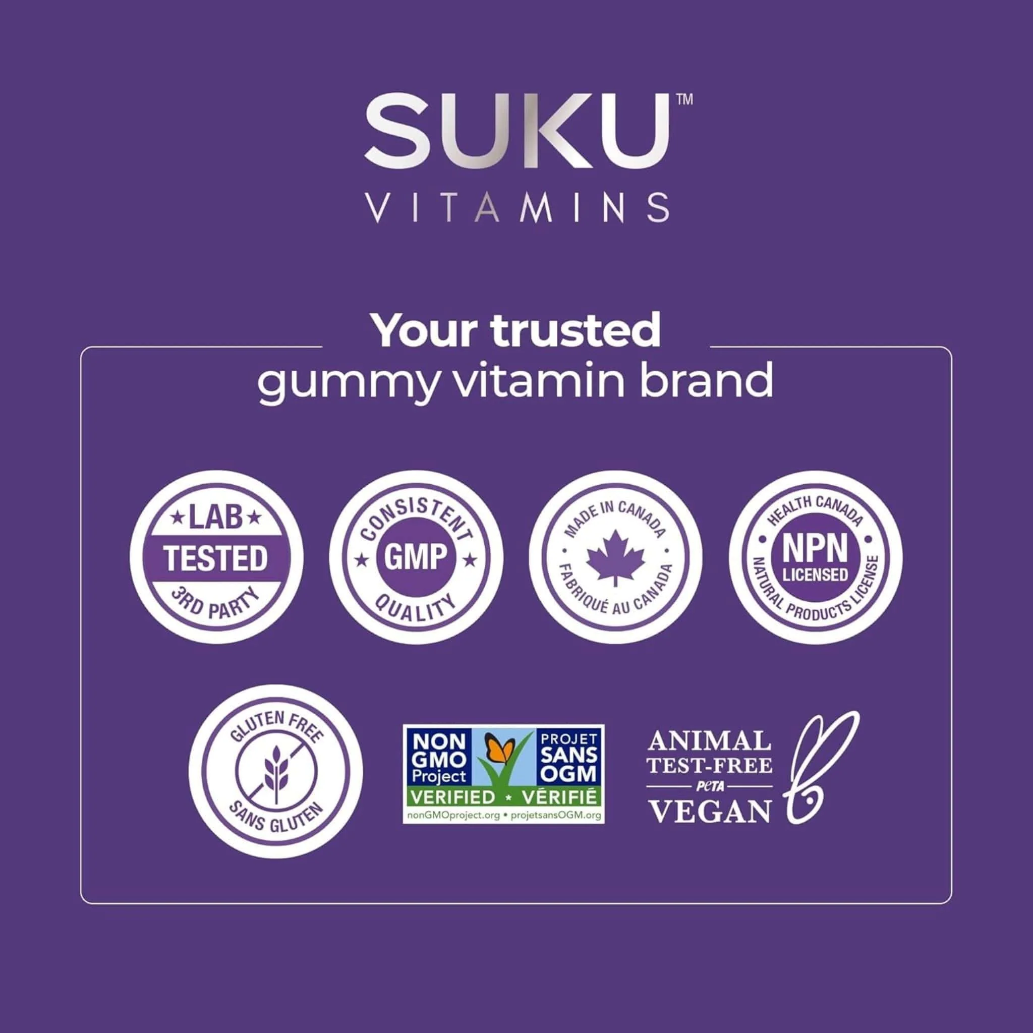 Suku Vitamins Restful Sleep (Melatonin, L-Theanine & GABA), 60 Gummies - Image 9