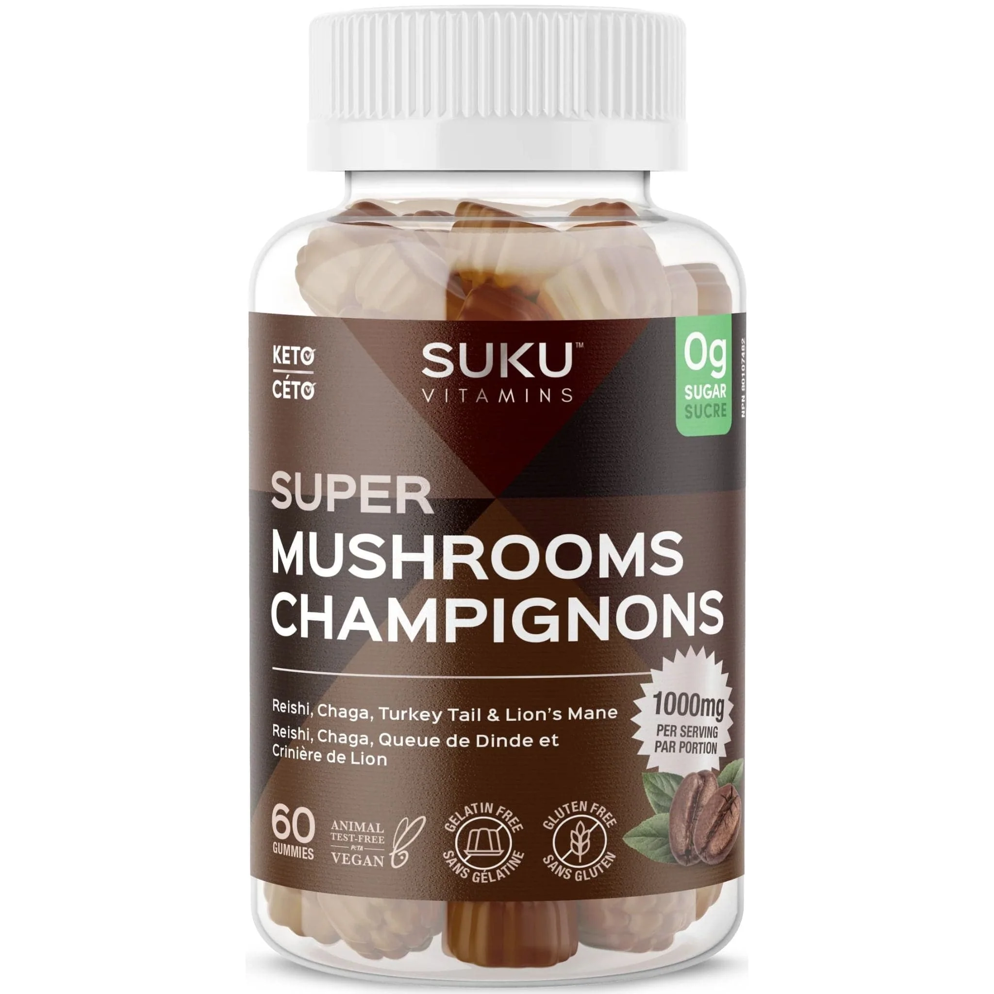 Suku Vitamins Super Mushrooms, 60 Gummies - Image 2
