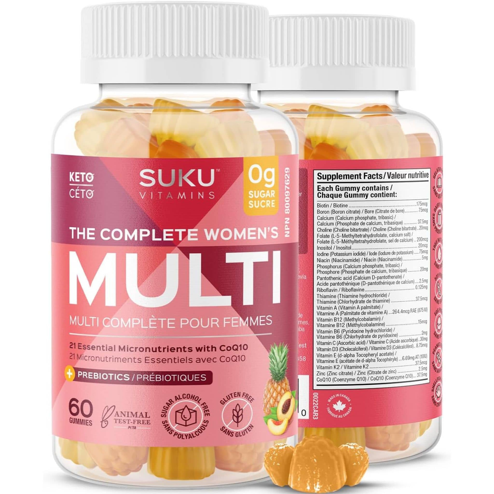 Suku Vitamins The Complete Women's Multivitamin, 60 Gummies (NEW!)