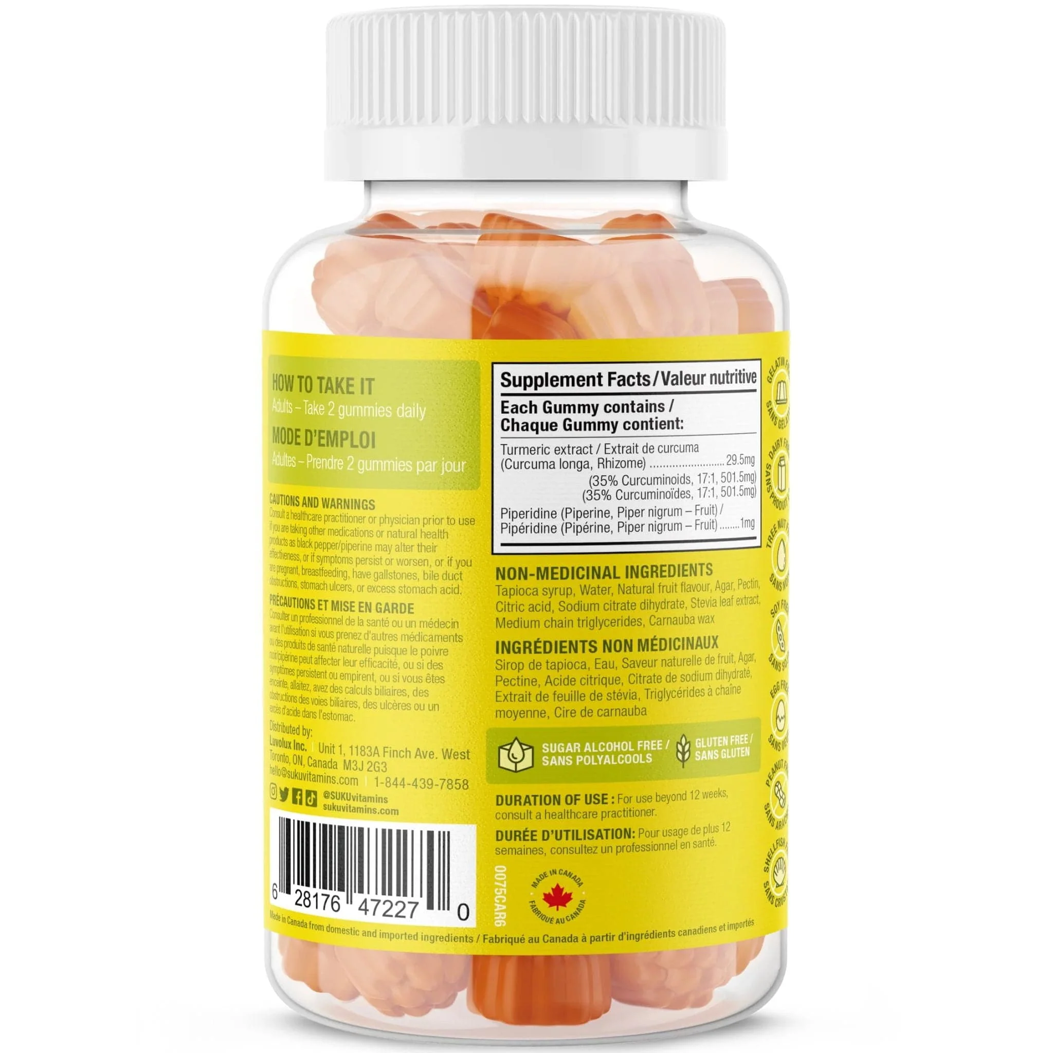 Suku Vitamins Turmeric, 60 Gummies - Image 3