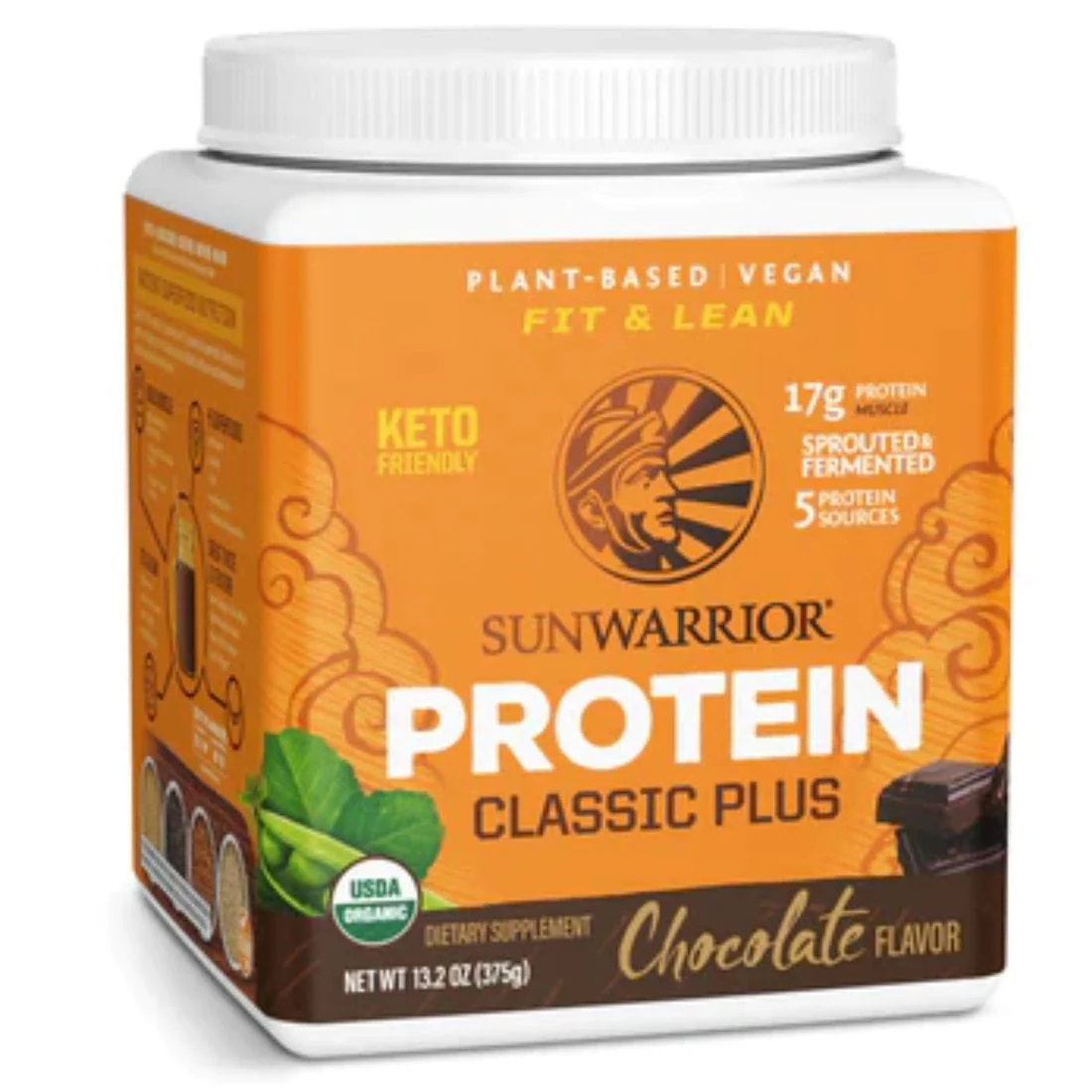 Sun Warrior Protein Classic Plus Protein, Sprouted Brown Rice, Chia, Quinoa, Amaranth, Raw Vegan Fermented Protein - Image 2
