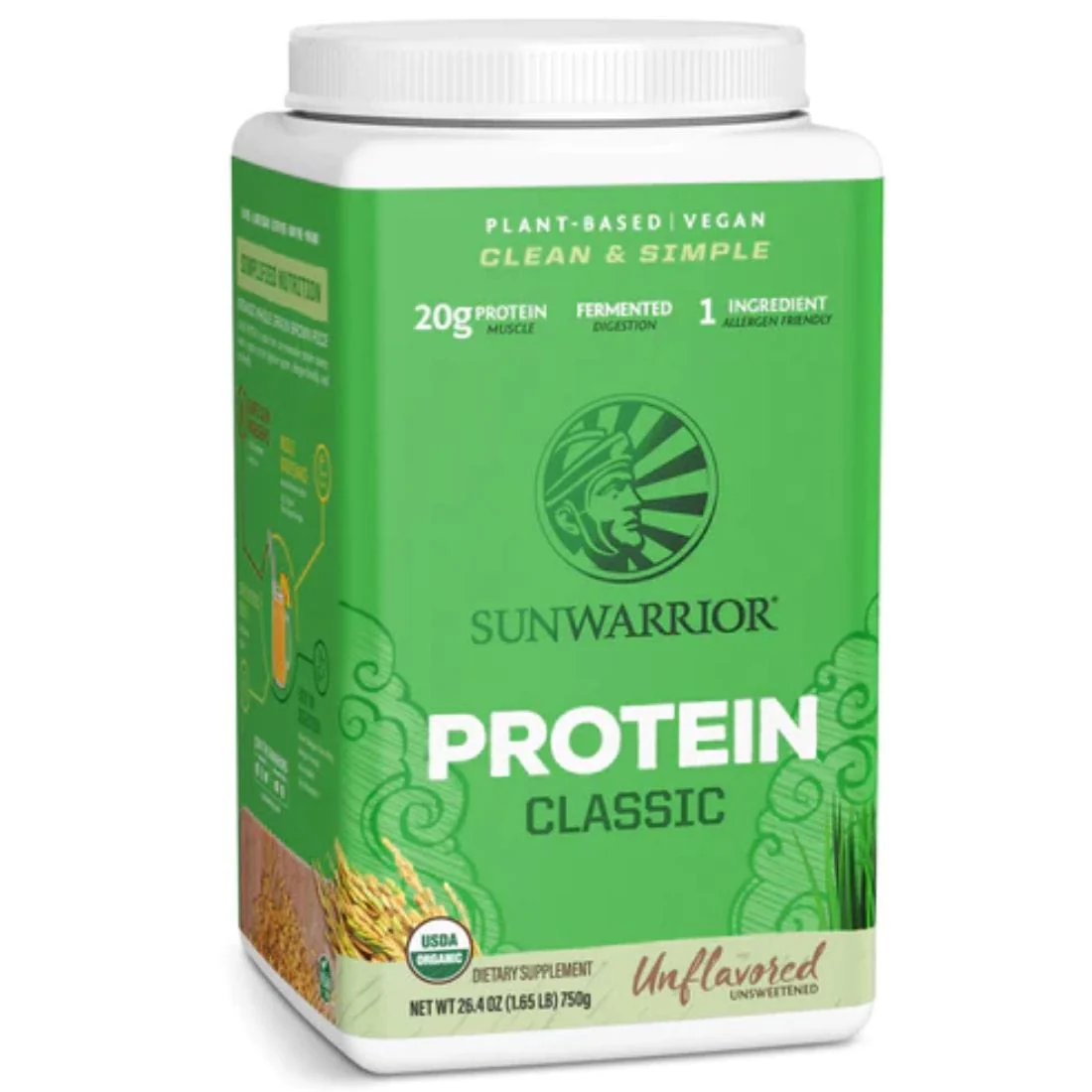 Sun Warrior Protein Classic Sprouted Brown Rice Protein, Raw Vegan Fermented Protein - Image 5