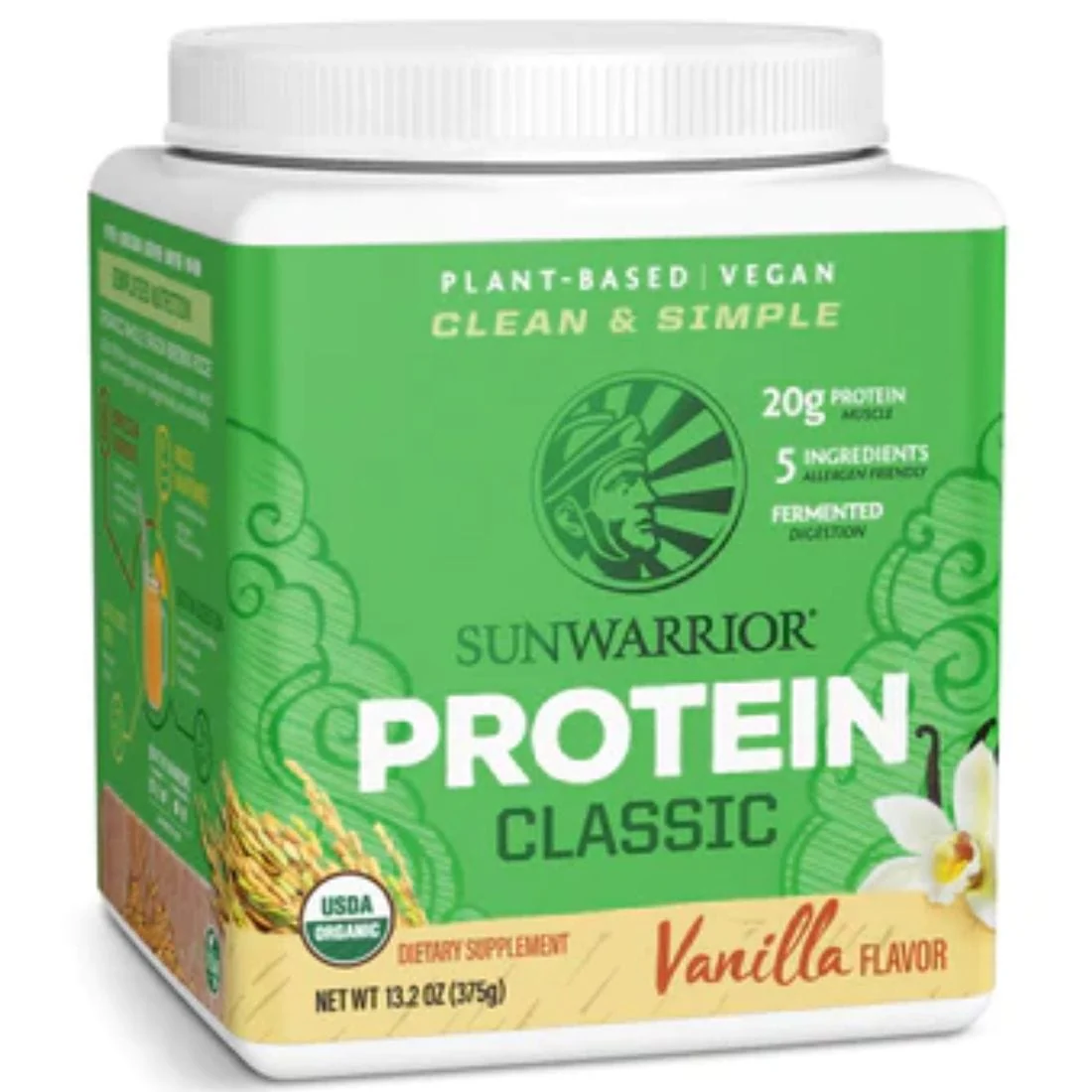 Sun Warrior Protein Classic Sprouted Brown Rice Protein, Raw Vegan Fermented Protein - Image 6