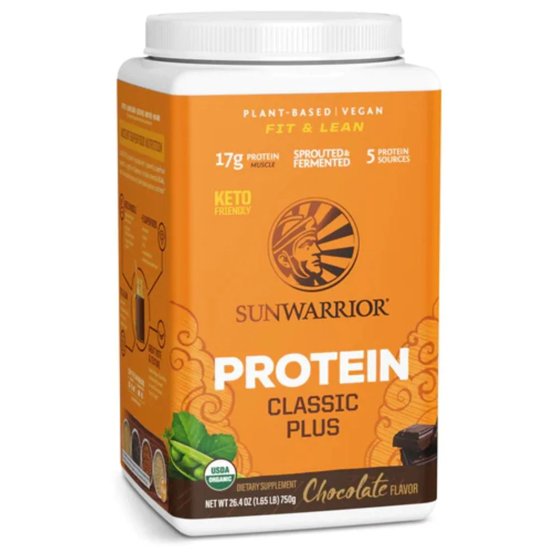 Sun Warrior Protein Classic Plus Protein, Sprouted Brown Rice, Chia, Quinoa, Amaranth, Raw Vegan Fermented Protein - Image 5