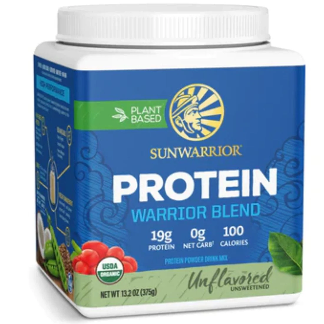 Sun Warrior Protein Warrior Blend Protein, Pea, Hemp and Goji Berry Protein with MCTs, Raw Vegan Fermented Protein - Image 4