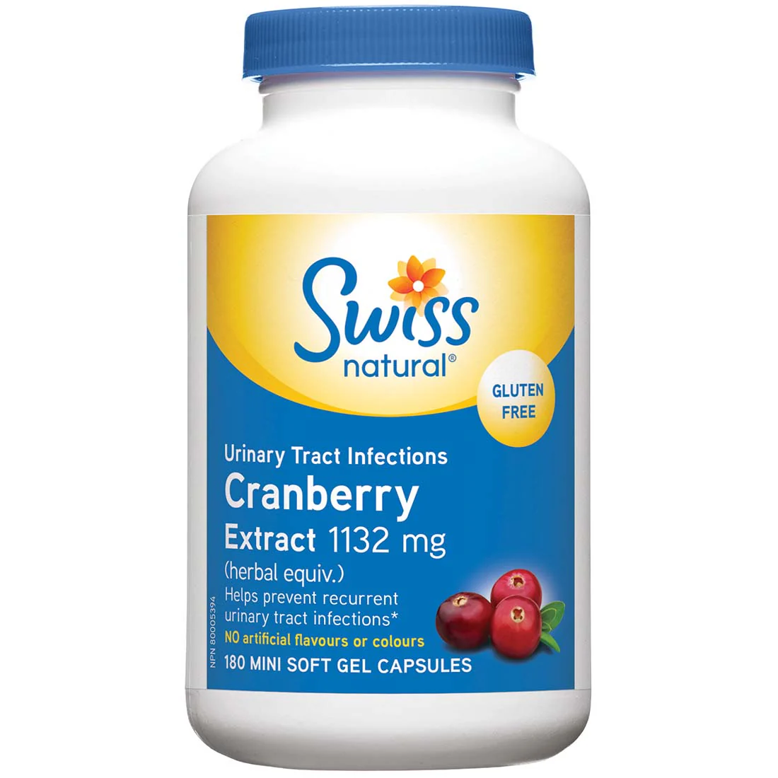 Swiss Natural Cranberry Extract 1132mg, Softgels - Image 3
