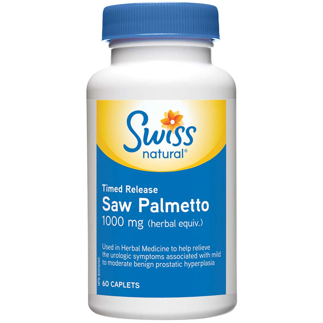 Swiss Natural Saw Palmetto Timed Release, 1000mg - Image 2