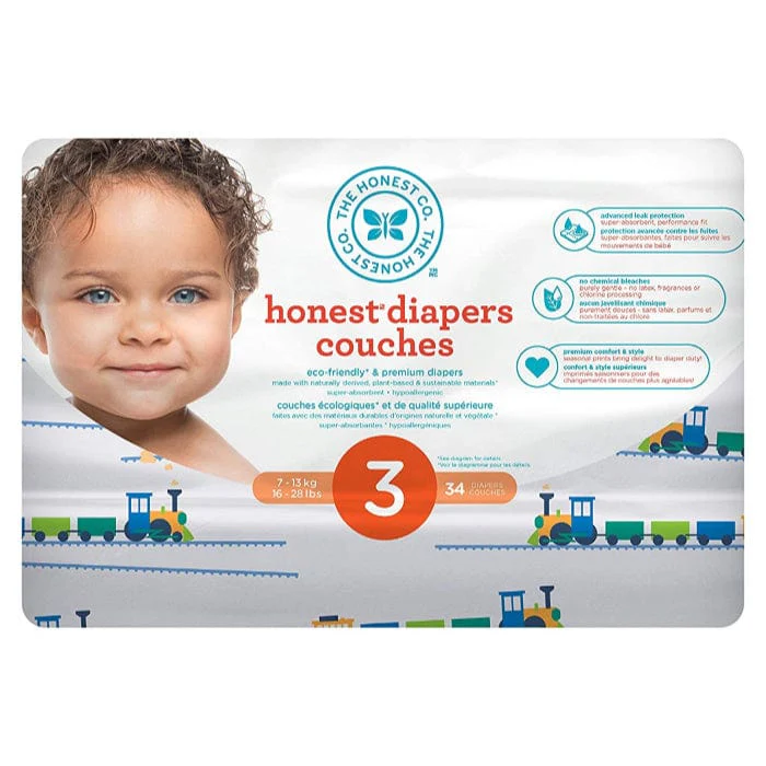 The Honest Company DIAPERS - TRAINS, CLEARANCE 50% Off Final Sale