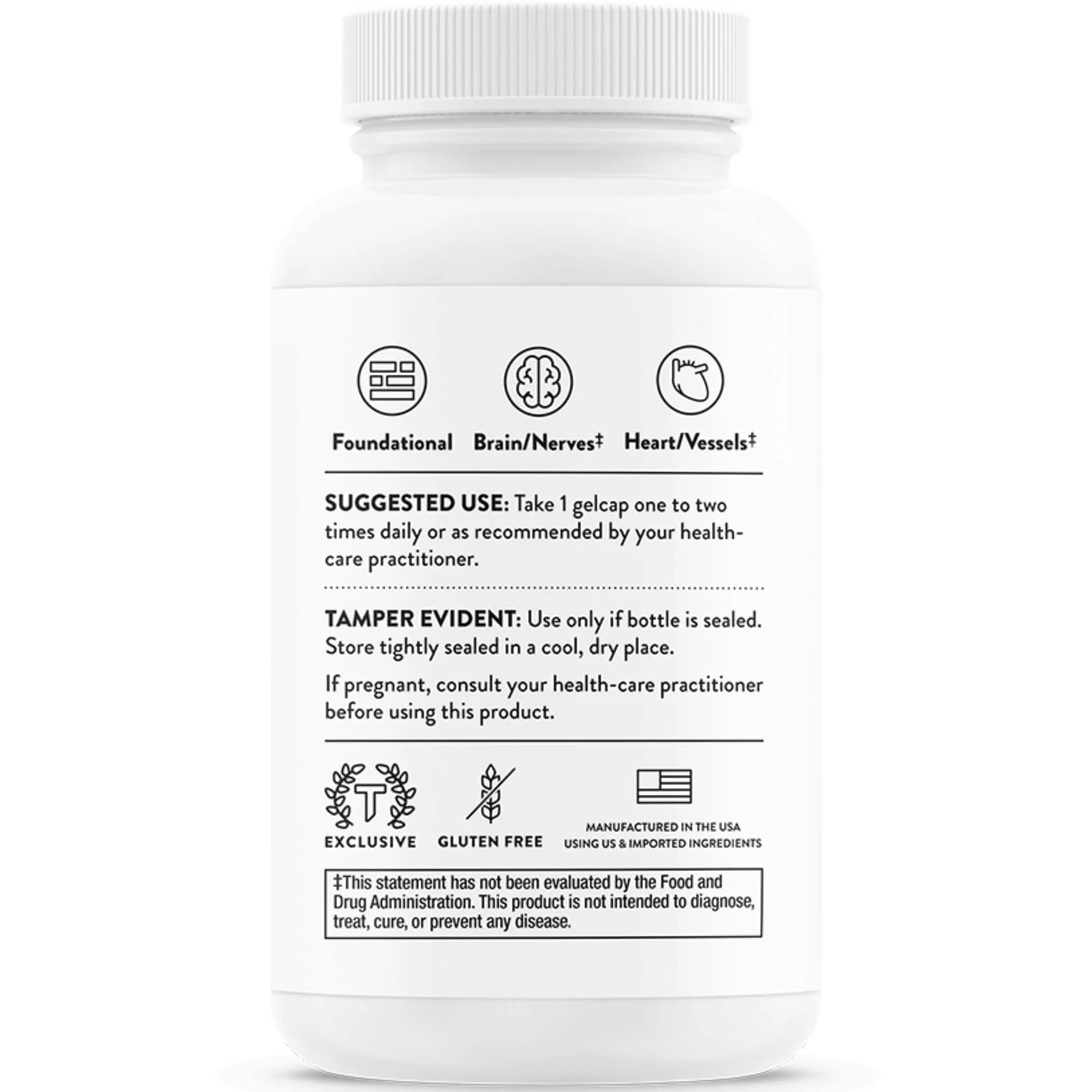 Thorne CoQ10 100mg Ubiquinone (formerly Q-Best 100), 60 GelCaps - Image 2