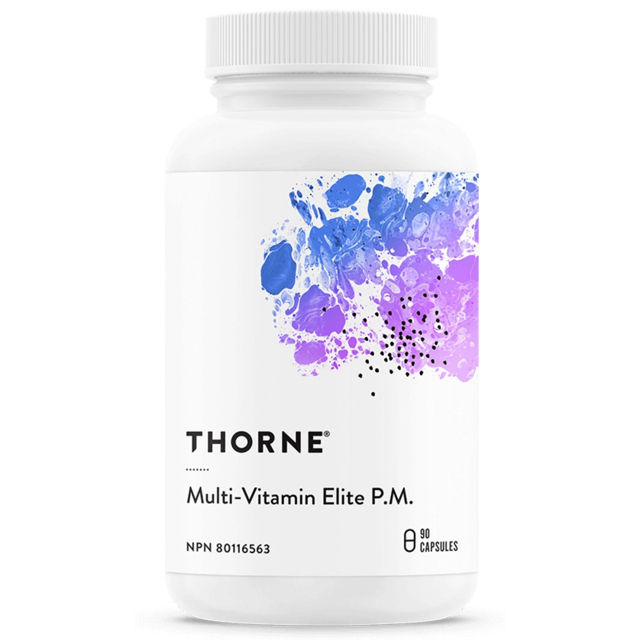 Thorne Multi-Vitamin Elite P.M., Supports Athletic Performance, Rest and Recovery, 90 Capsules