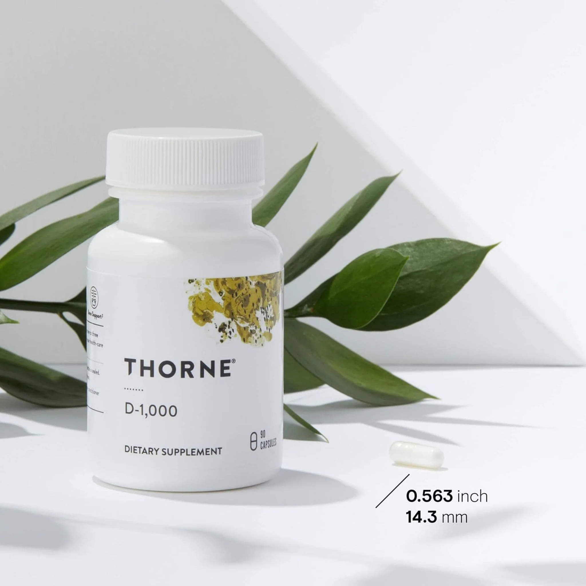 Thorne D-1000 Vitamin D3 1000IU, 90 Capsules - Image 2