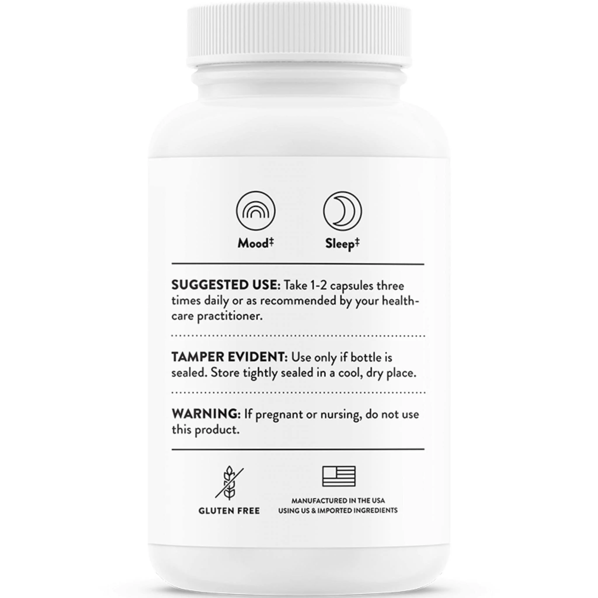 Thorne 5-Hydroxytryptophan 5-HTP 50mg (Formerly Griffonia), 90 Capsules - Image 2