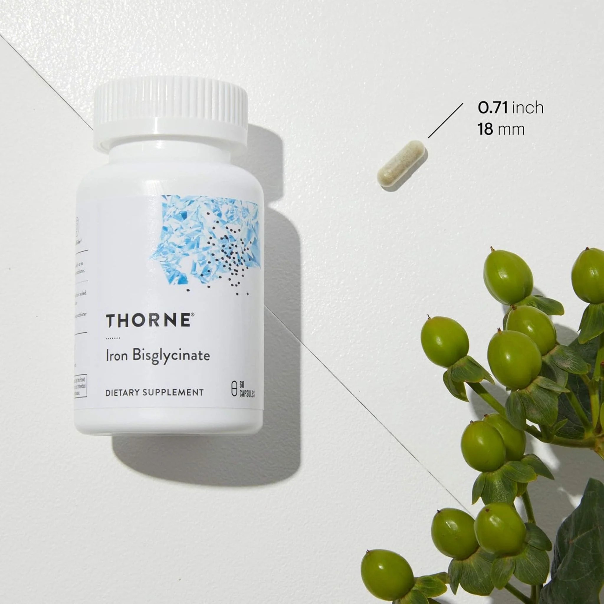 Thorne Iron Bisglycinate 25mg, 60 Capsules - Image 2