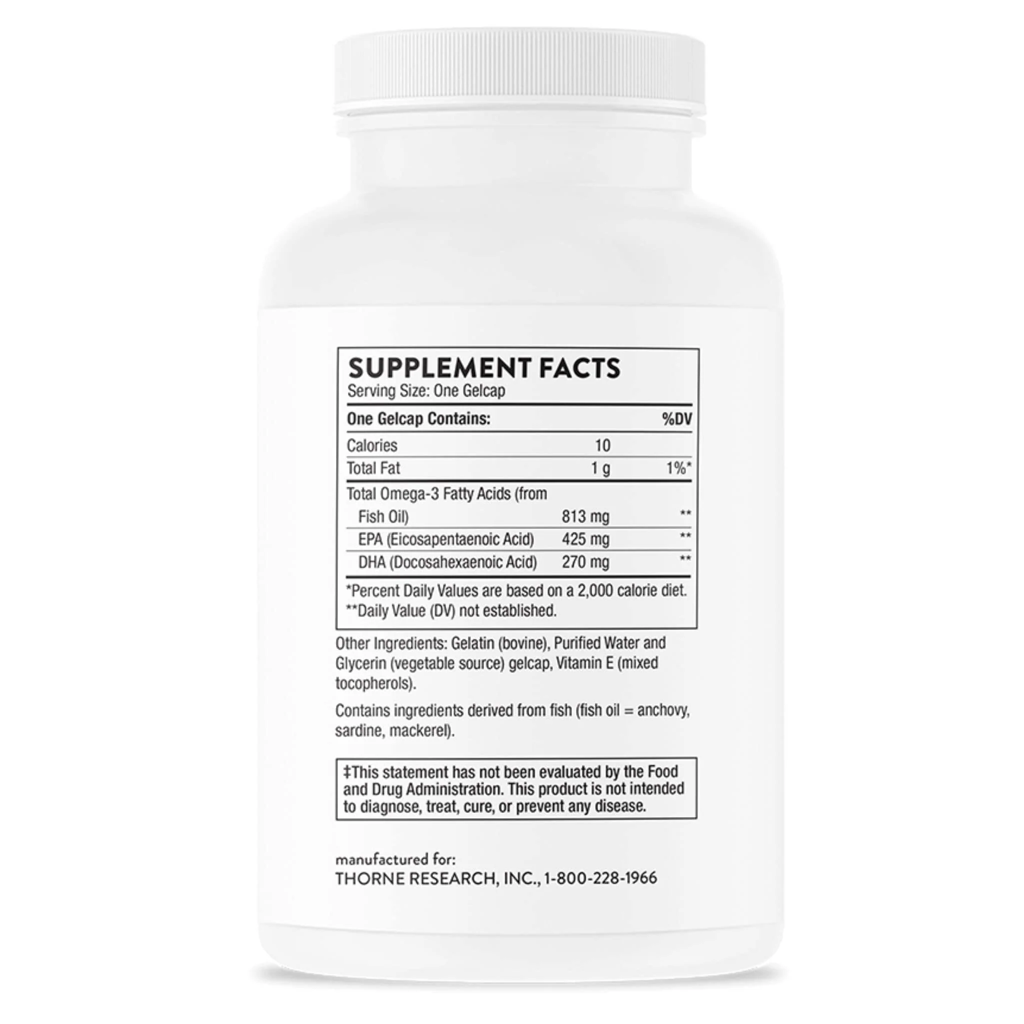 Thorne Super EPA, DHA 270mg and EPA 425mg, Support for a Healthy Heart and Brain, 90 Softgels - Image 8