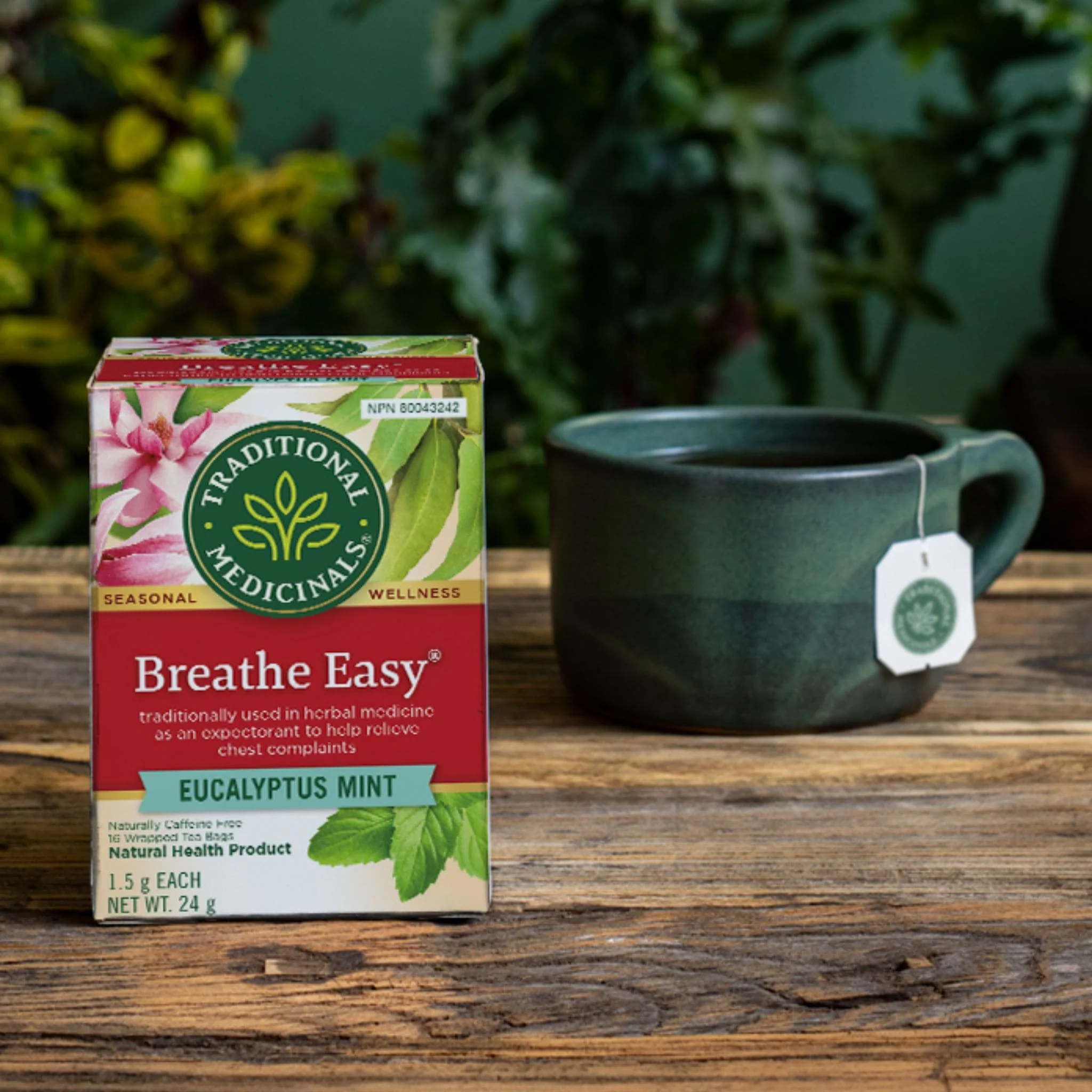 Traditional Medicinals Organic Breathe Easy Tea, 16 Wrapped Tea Bags - Image 2