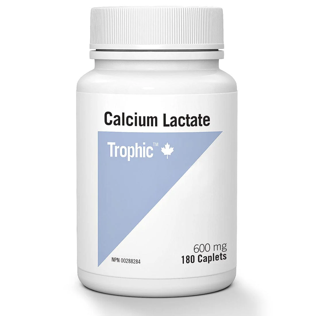 Trophic Calcium Lactate 600mg, 180 Caplets - Image 2