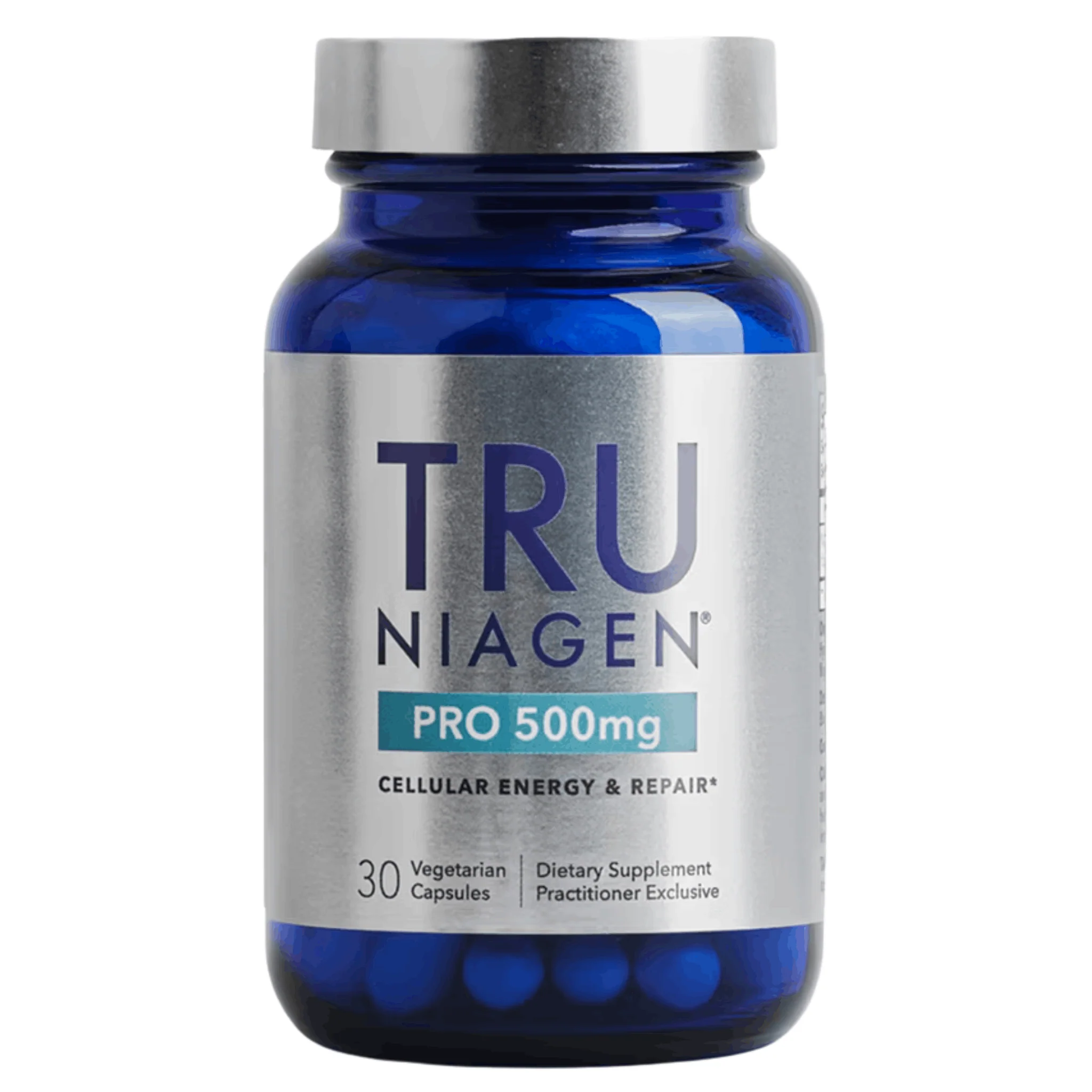 Tru Niagen Pro 500mg, Supports Cellular Energy, Repair and Mitochondria Health, 30 Vegetable Capsules