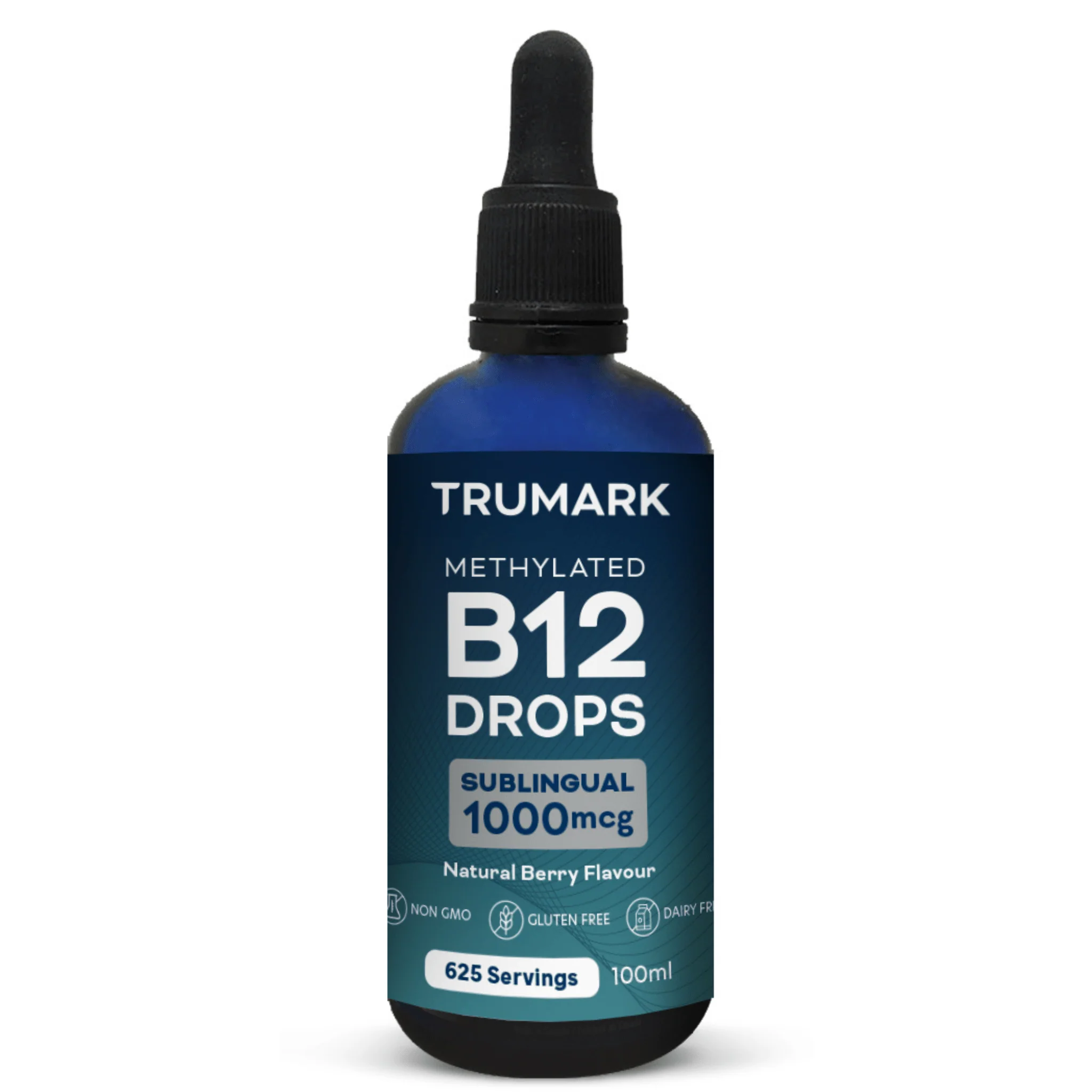 TRUMARK Methylated Vitamin B12 Drops 1000mcg, Sublingual B12 Liquid, Supports Energy, Nervous System & Red Blood Cell Health, Delicious Berry, 100ml / 625 Servings - Image 10