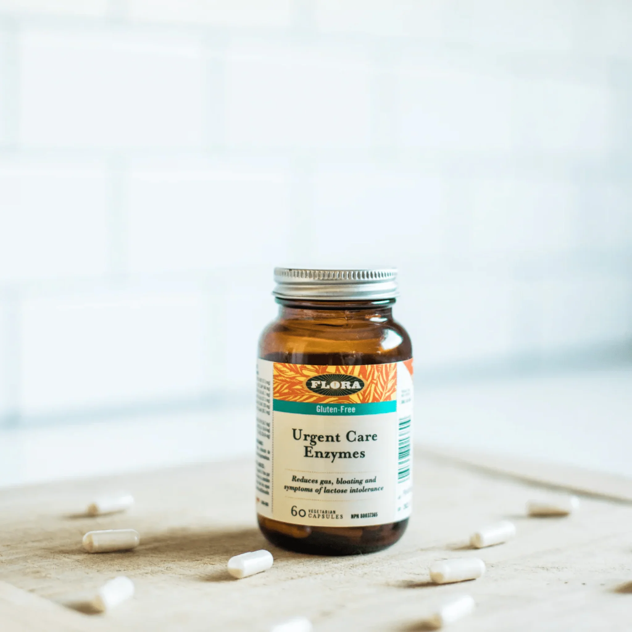 Flora Urgent Care Digestive Enzymes, Targeted Relief for Digestive Discomfort, 60-120 Vegetable Capsules - Image 3