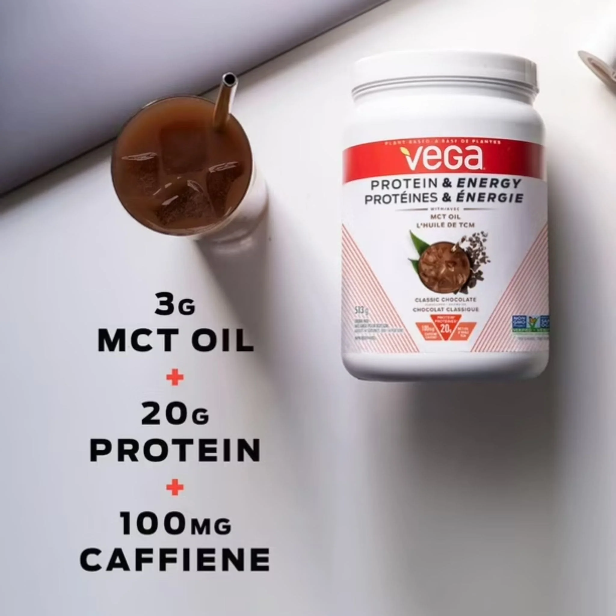 Vega Protein and Energy (With MCT Oil), 513g - Image 4