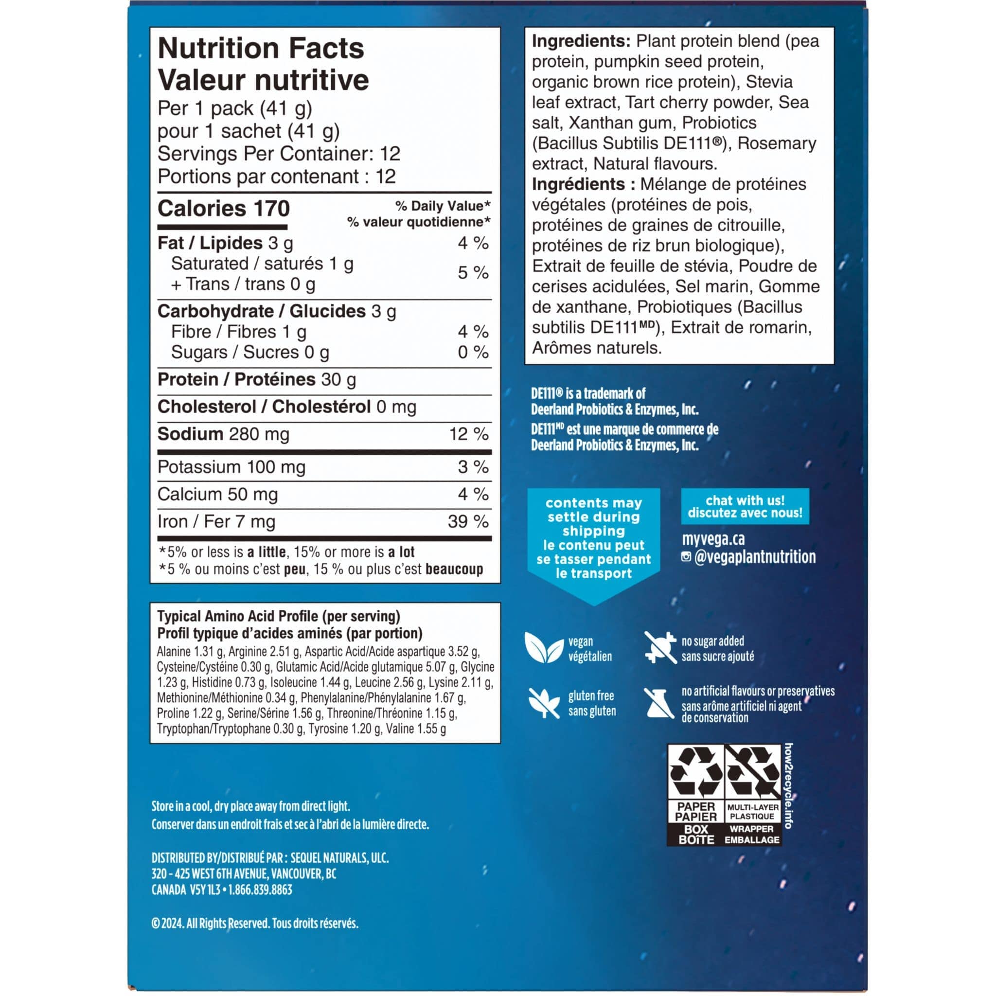 Vega Sport Protein Powder, Plant-Based Protein Powder, 30g Protein, 5g BCAA, 5g Glutamine, 1 Billion Probiotics - Image 29