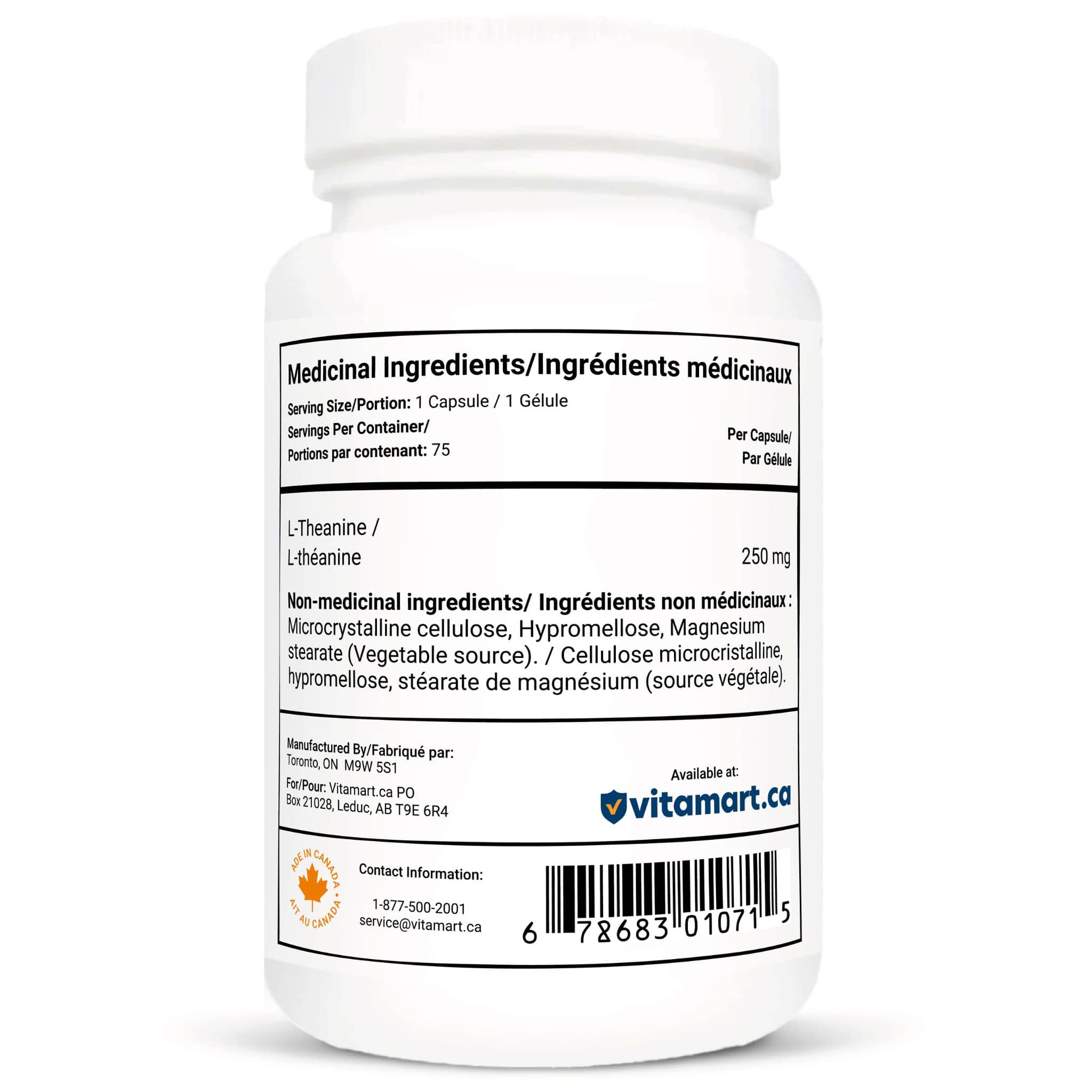 Vitacheck L-Theanine 250mg, Supports Relaxation, Restful Sleep, Non-Drowsy, Enhance Mood, Concentration and Focus, 75 Vegetable Capsules CLEARANCE 30% Off Expiry 3/28 Final Sale - Image 3