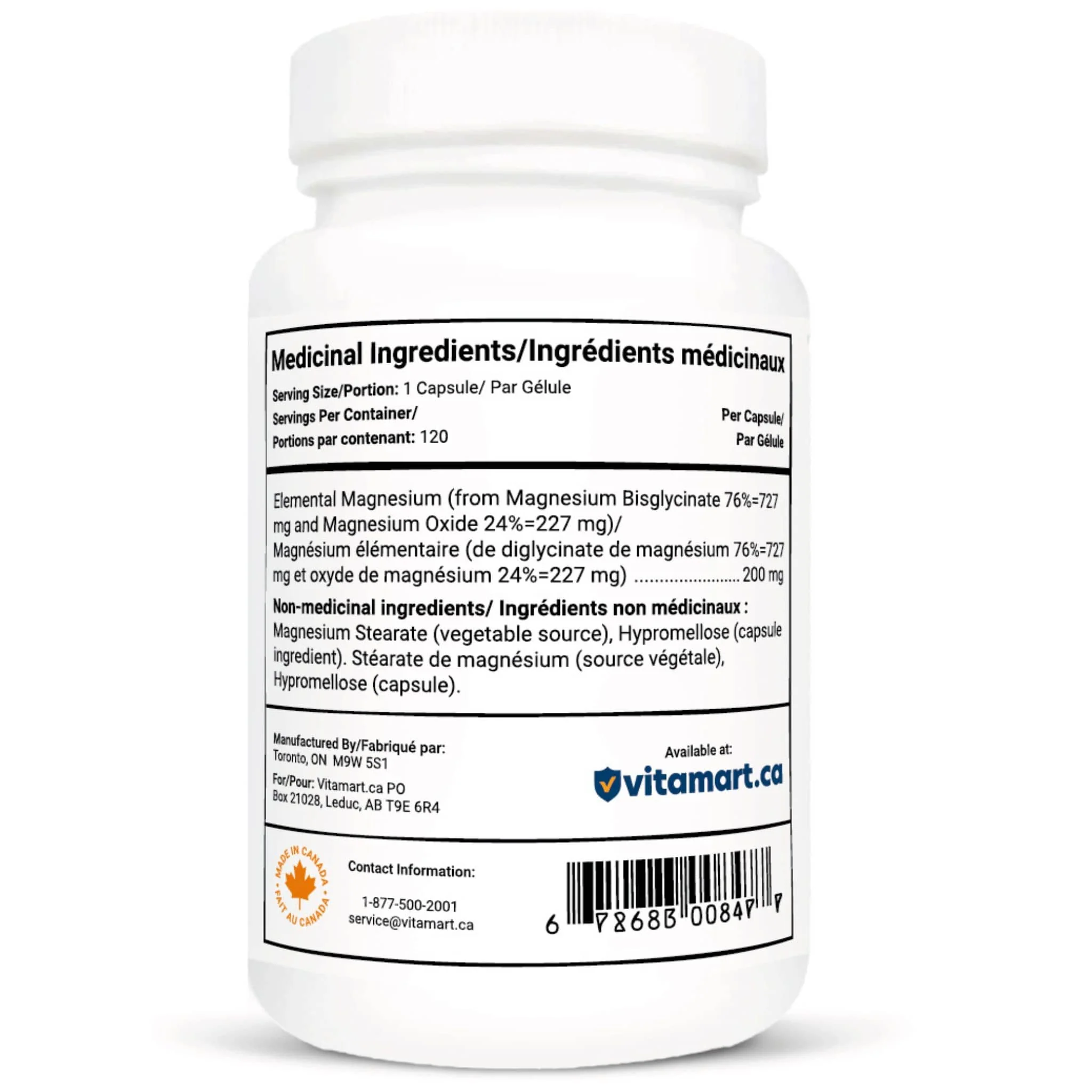 Vitacheck Magnesium Bisglycinate 200mg, Pure Elemental Magnesium, Highly Absorbable, Easy and Gentle On Bowels, Sleep Support, Muscle Recovery and Bone Health, 120 Vegetable Capsules - Image 2