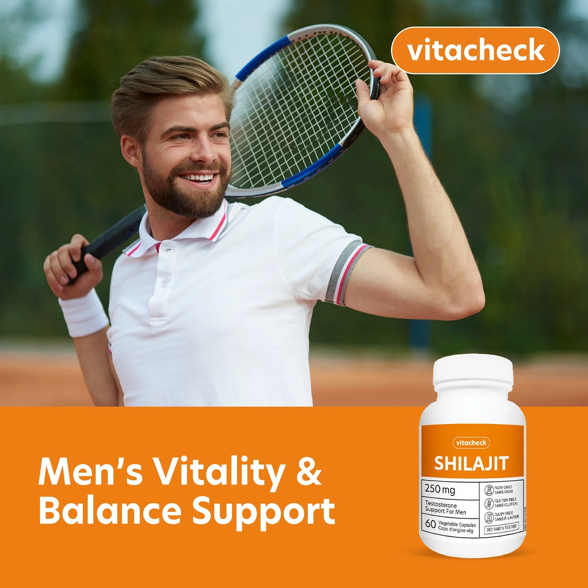 Vitacheck Shilajit 250mg, 50% Fulvic Acid, Natural Testosterone Booster for Men, Supports Energy, Strength and Hormonal Balance, 60 Vegetable Capsules CLEARANCE 25% Off Exp 6/28 Final Sale - Image 7