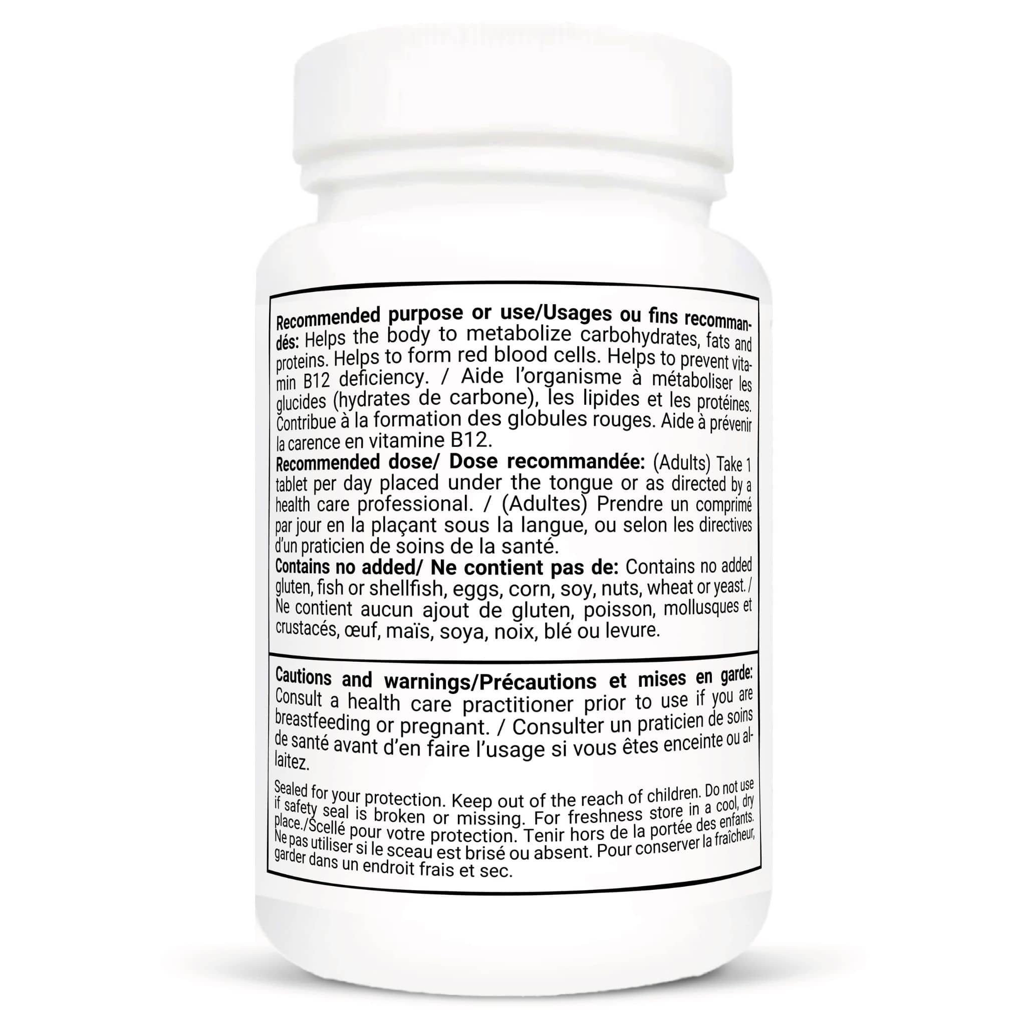 Vitacheck Vitamin B12 1000mcg, Sublingual B12 Quick Dissolve Methylcobalamin, Supports Energy, Healthy Nerve and Blood Cells, 200 Sublingual Tablets - Image 3