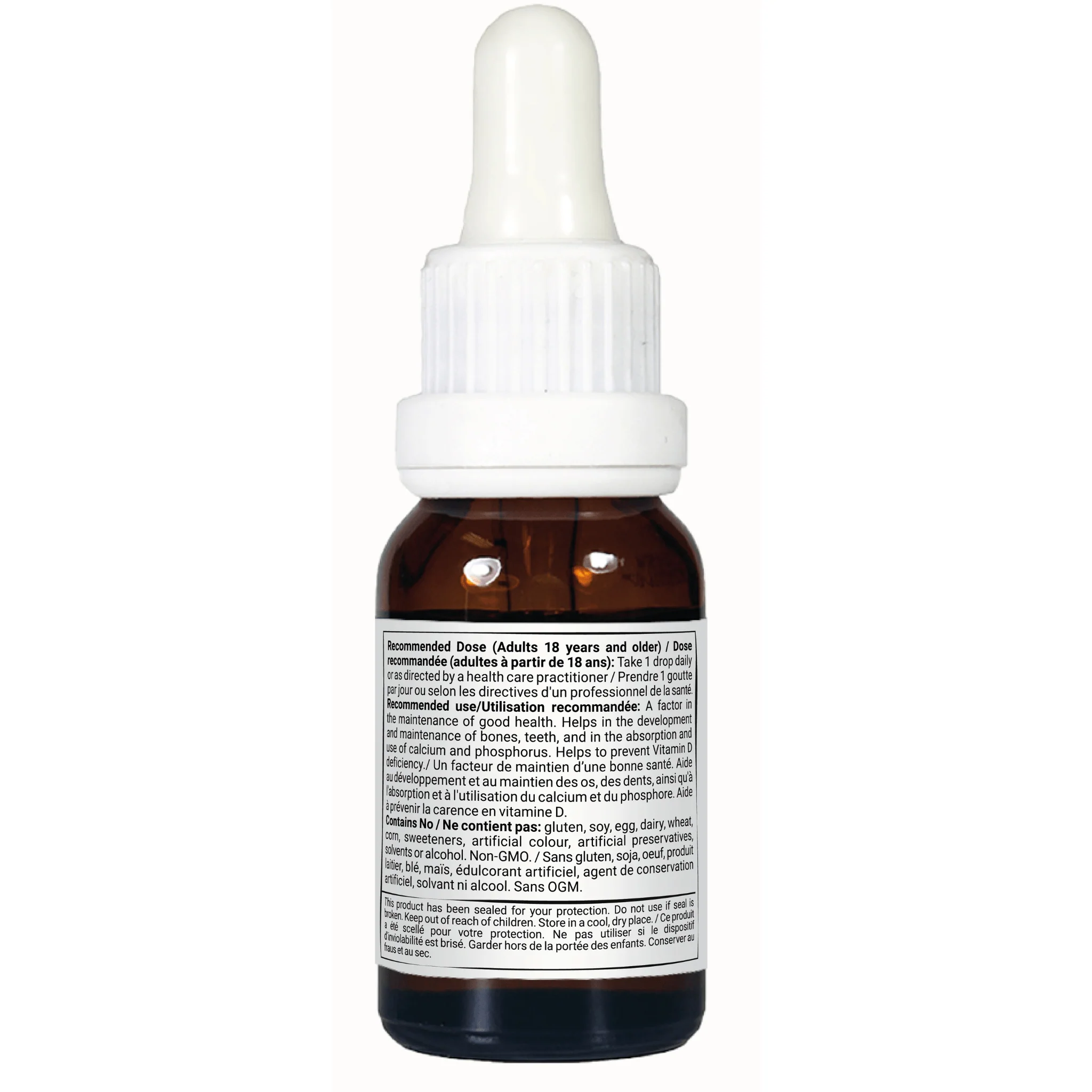 Vitacheck Vitamin D3 Liquid Drops 1000IU with Organic Olive Oil, 500 Servings, 15ml CLEARANCE 25% Off Exp 8/27 Final Sale - Image 5