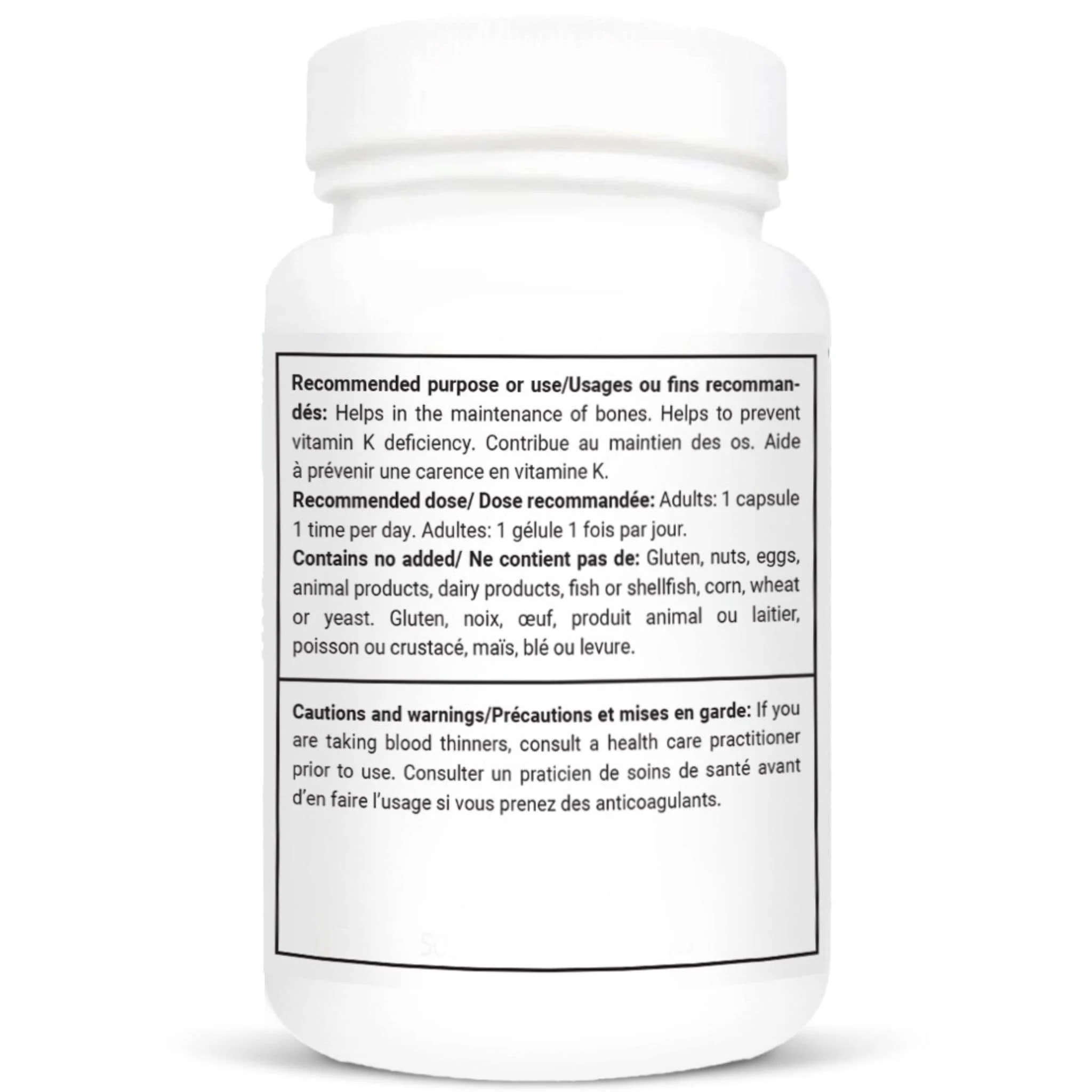 Vitacheck Vitamin K2 100mcg, Natto-Derived MK-7, Supports Bone and Heart Health, 150 Vegetable Capsules - Image 2