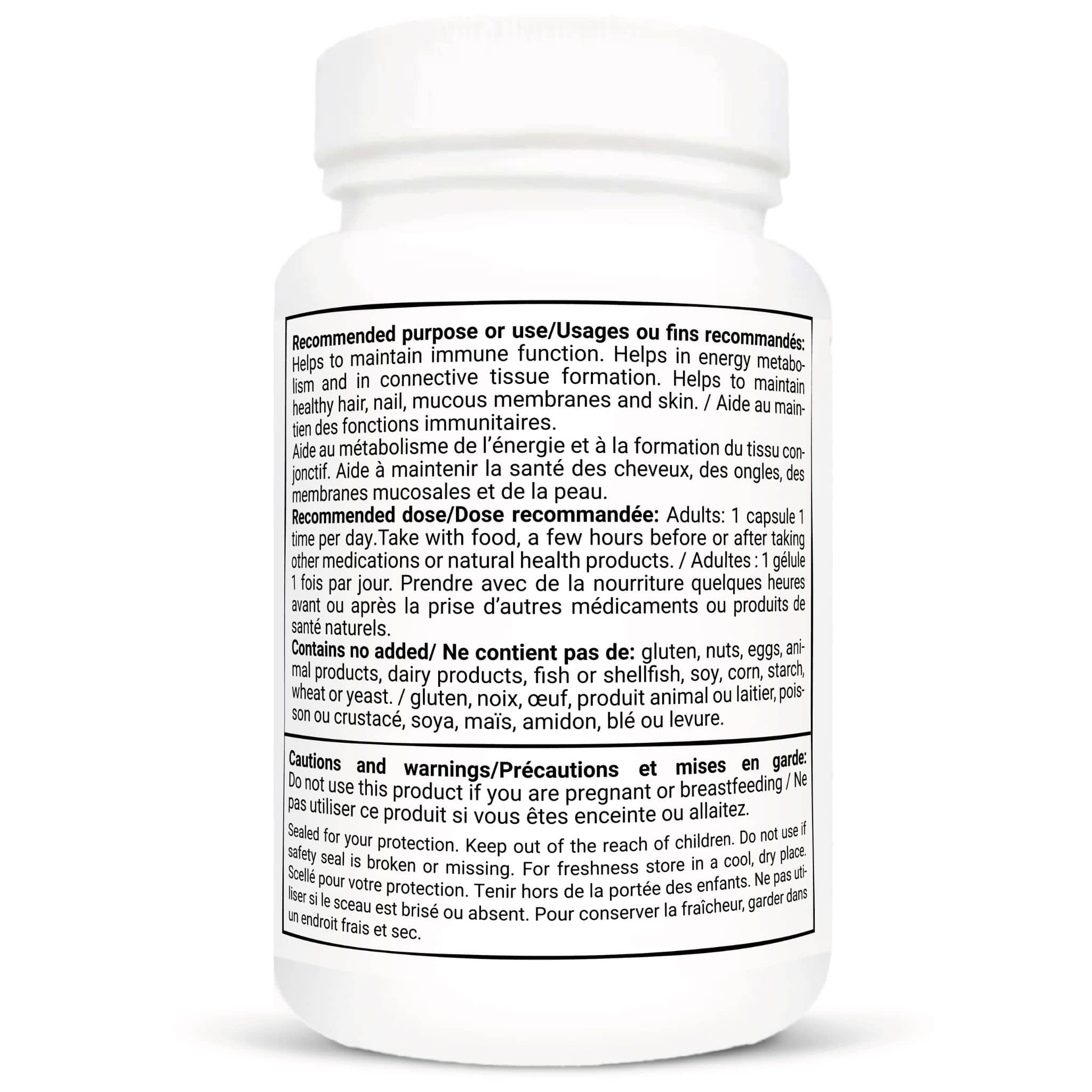 Vitacheck Zinc Picolinate 25mg Extra Strength, Chelated, Immune Health, Energy Metabolism, Hair and Nail Health, 120 Vegetable Capsules - Image 3