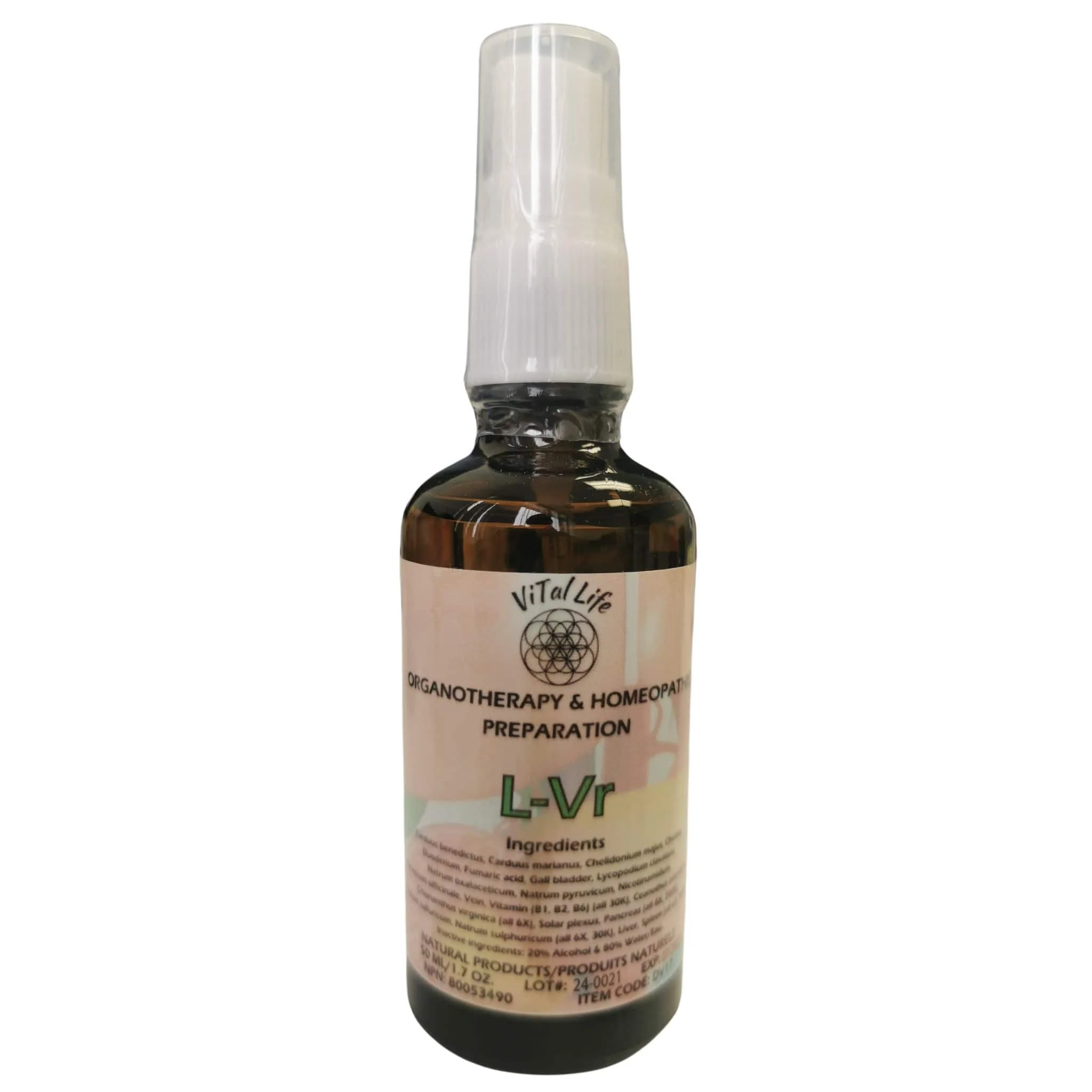 Vital Life LIV-ER (Liver) Liquid Spray, Homeopathic Liver Support, 50ml