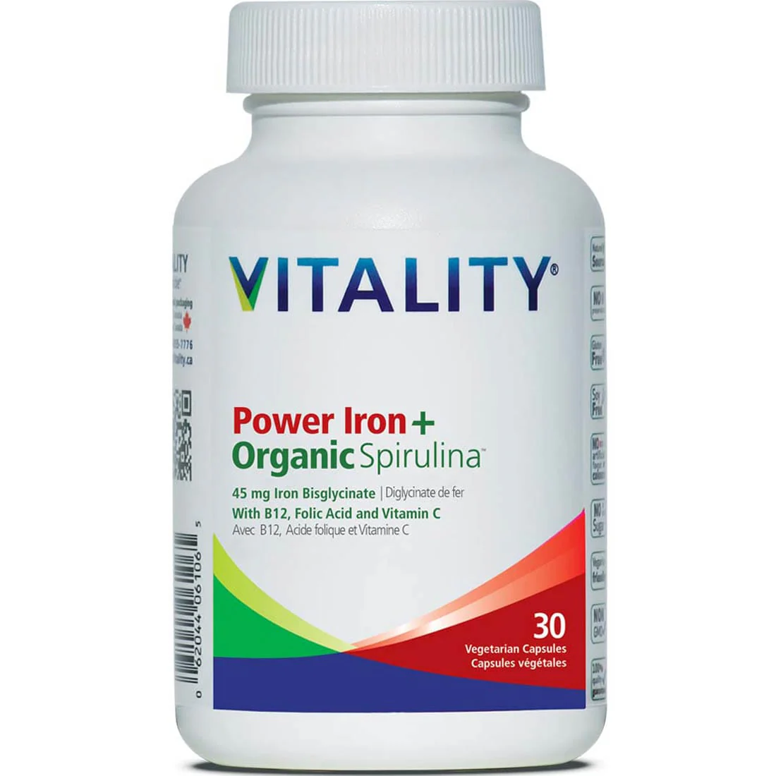 Vitality Power Iron 45mg + Organic Spirulina - Image 2