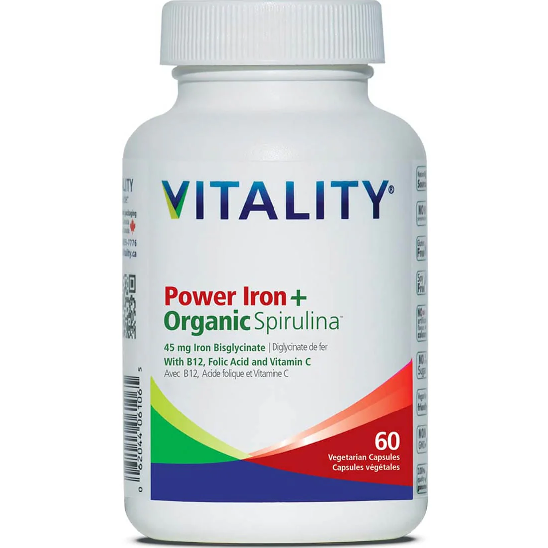 Vitality Power Iron 45mg + Organic Spirulina - Image 3