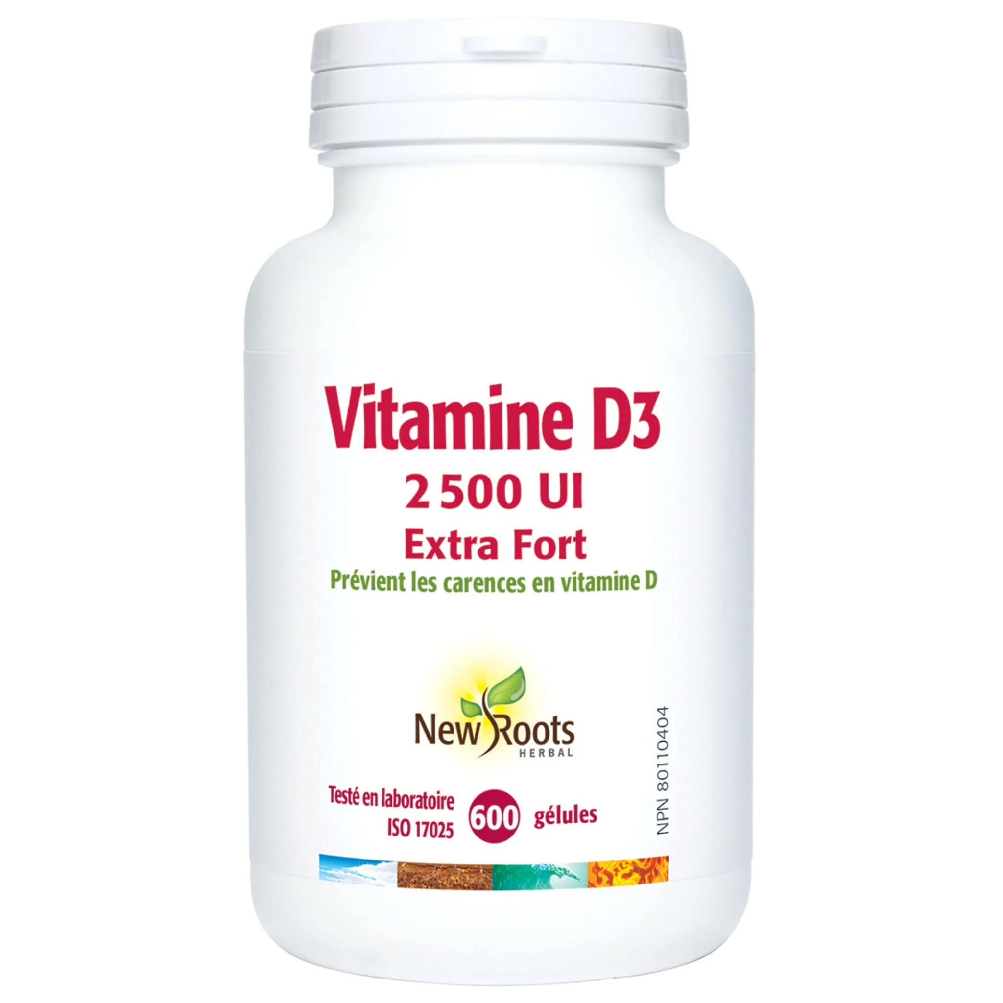 New Roots Vitamin D3 2,500IU Extra Strength, 60-600 Softgels - Image 6