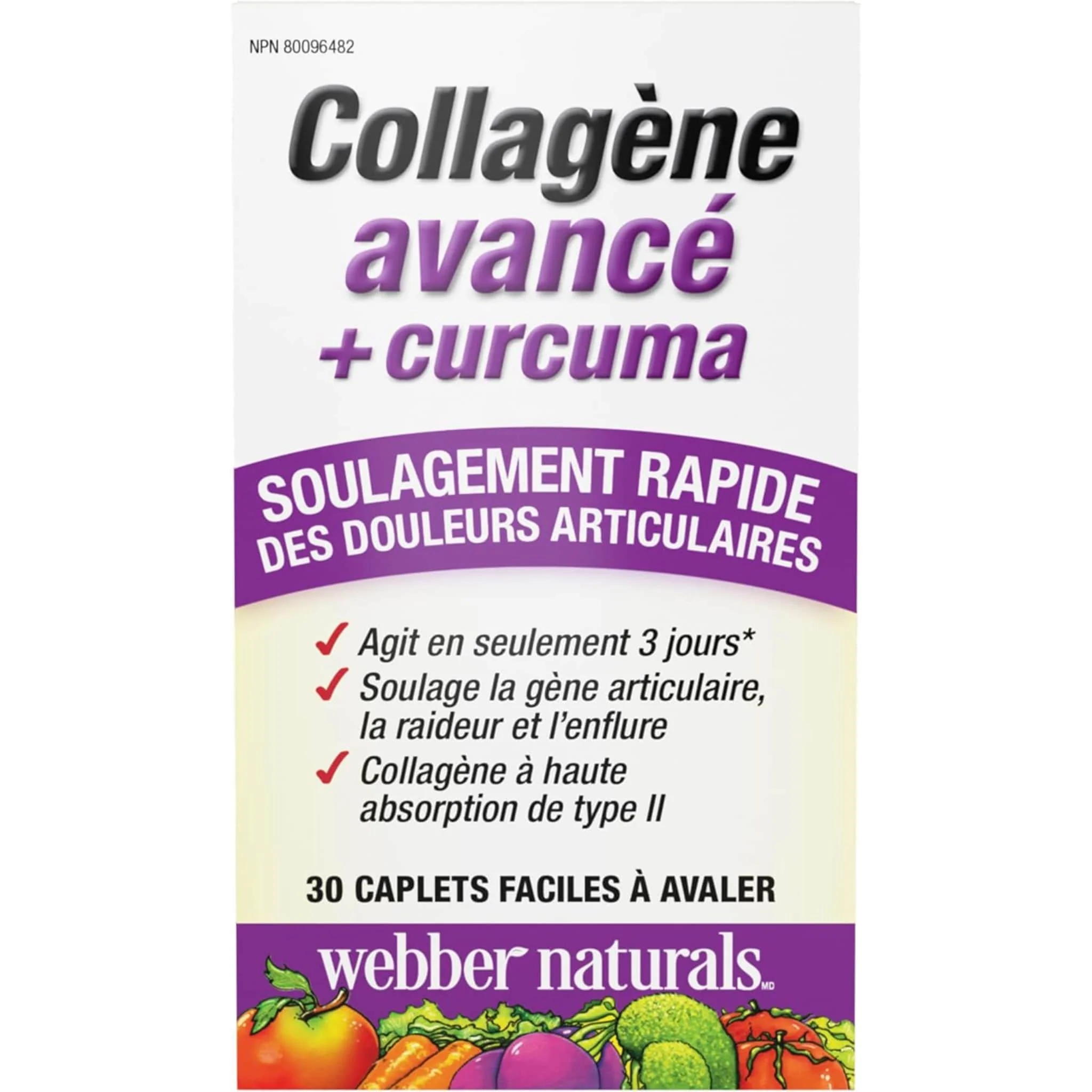 Webber Naturals Collagen Turmeric Complex (Formerly Advanced Collagen + Turmeric), 30 Capsules - Image 4