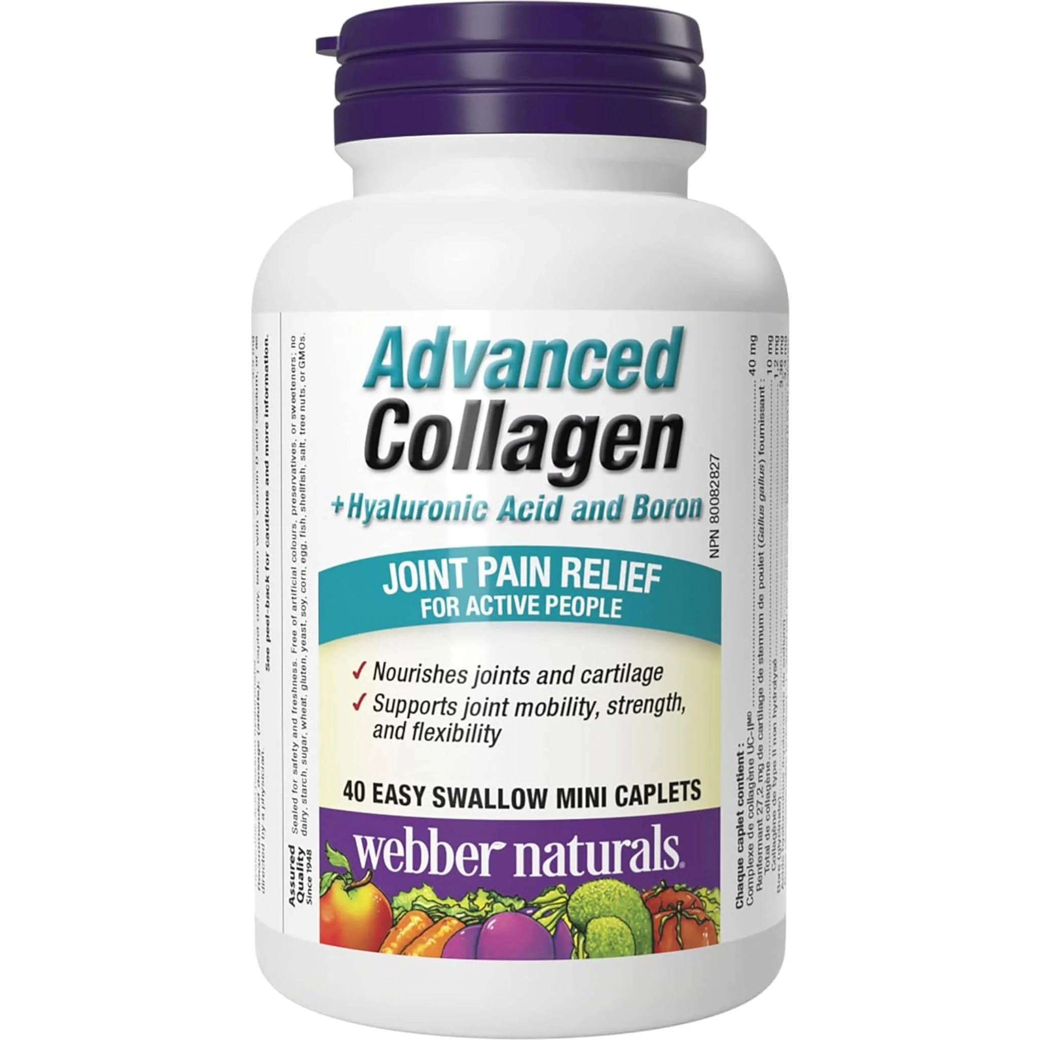 Webber Naturals Advanced Collagen with HLA + Boron, 40 Mini Capsules