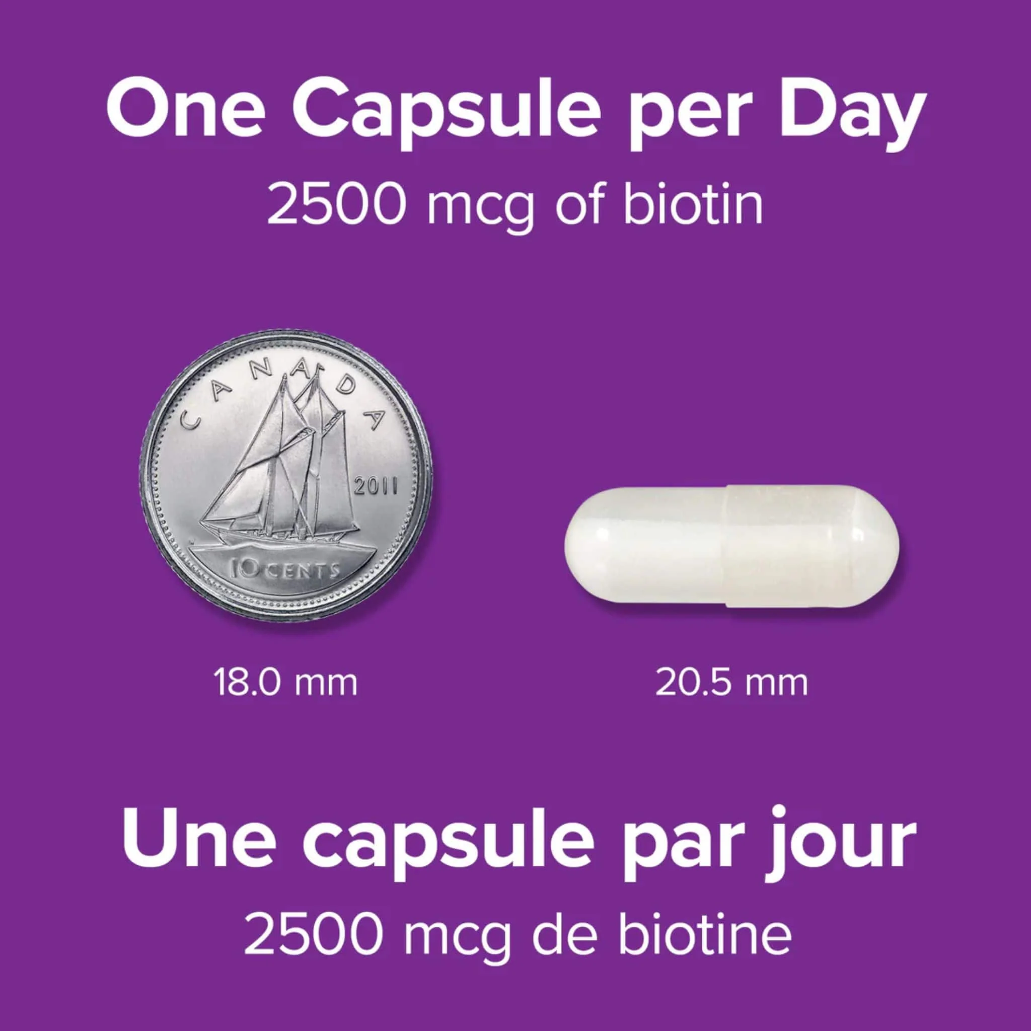 Webber Naturals Biotin 2500mcg, 90 Vegetarian Capsules - Image 4