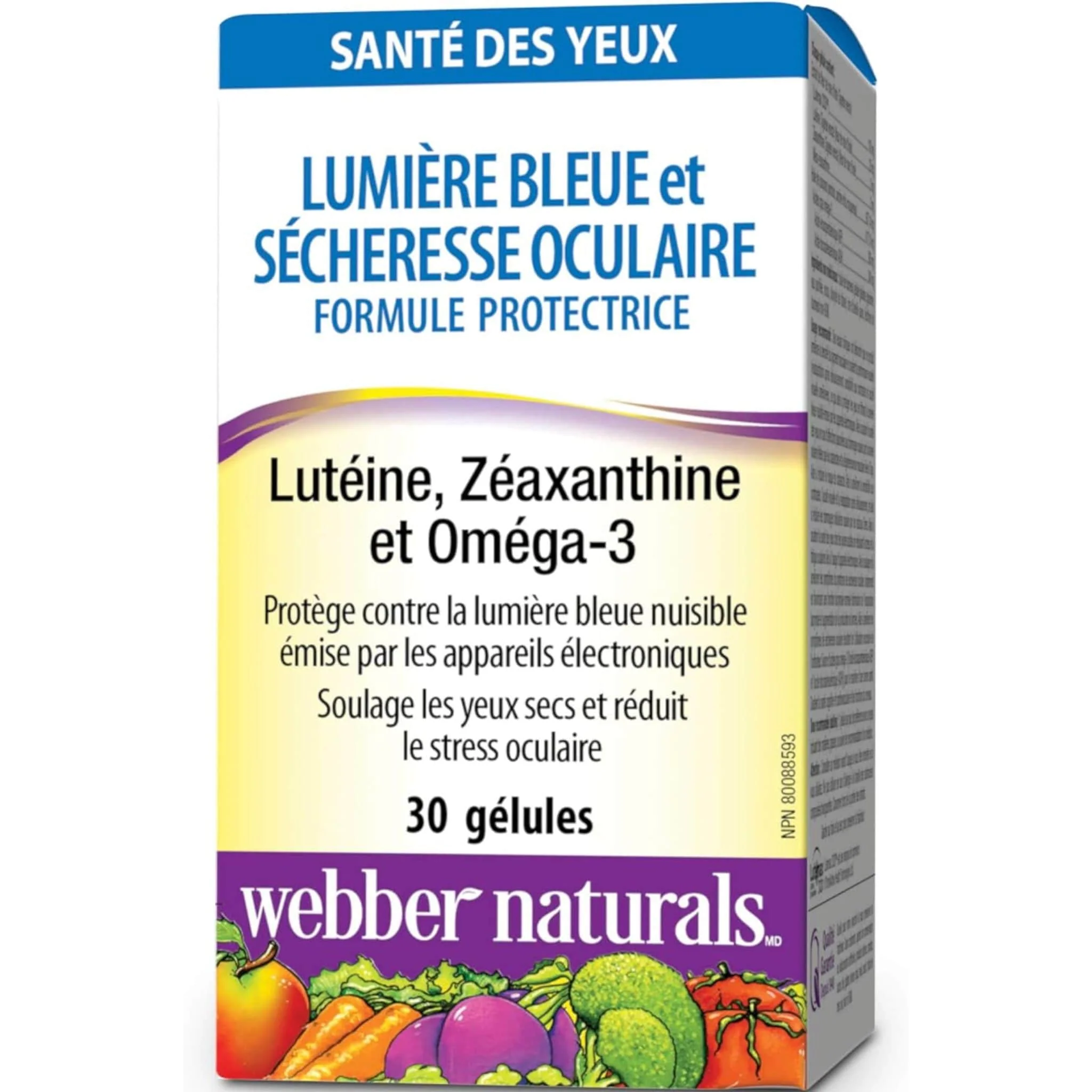 Webber Naturals Blue Light & Dry Eyes Protection Formula, 30 Softgels - Image 2
