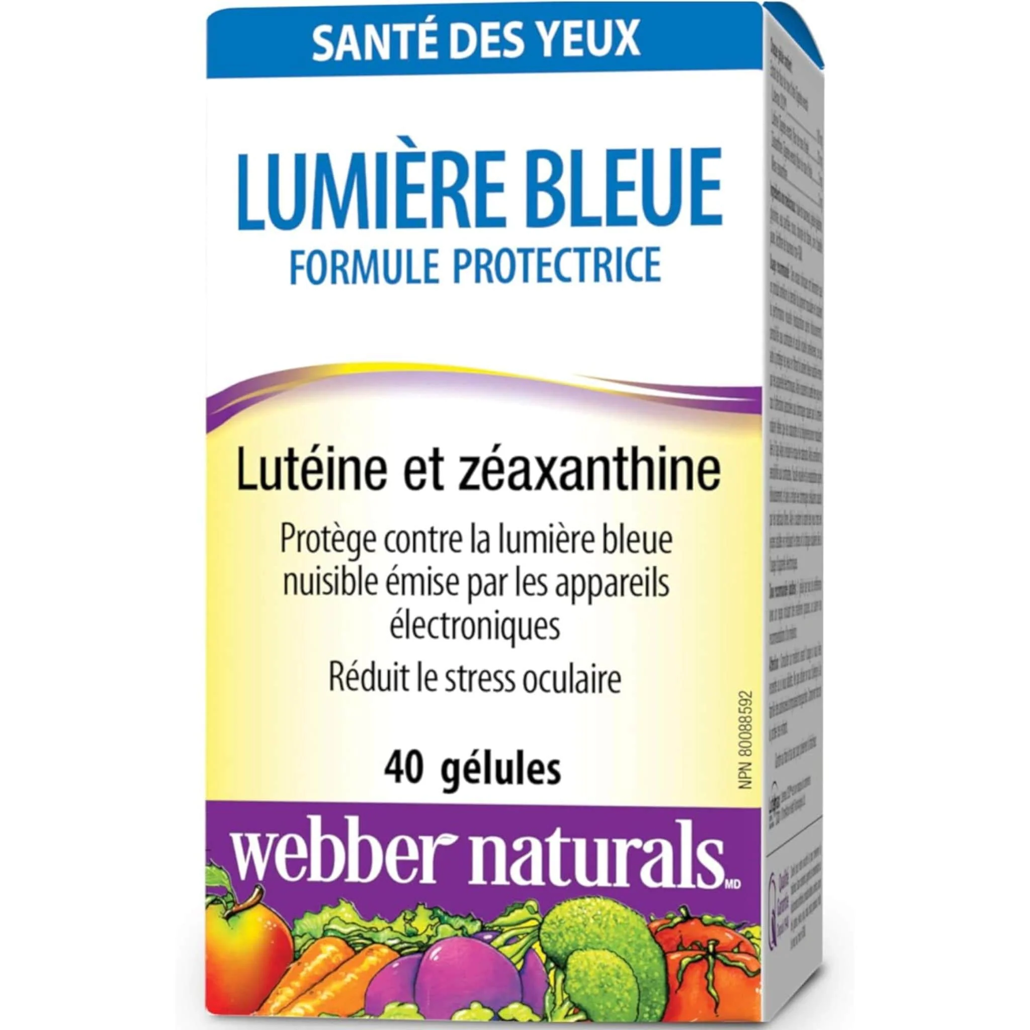 Webber Naturals Blue Light Protection Formula with Lutein and Zeaxanthin, 40 Softgels - Image 2