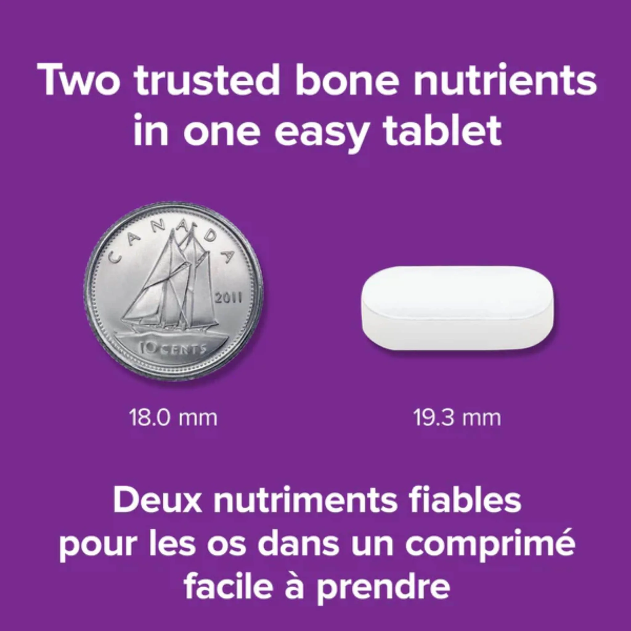 Webber Naturals Calcium Vitamin D3, Calcium Carbonate 500mg with Vitamin D3 200IU, BONUS SIZE, 275 Tablets - Image 5