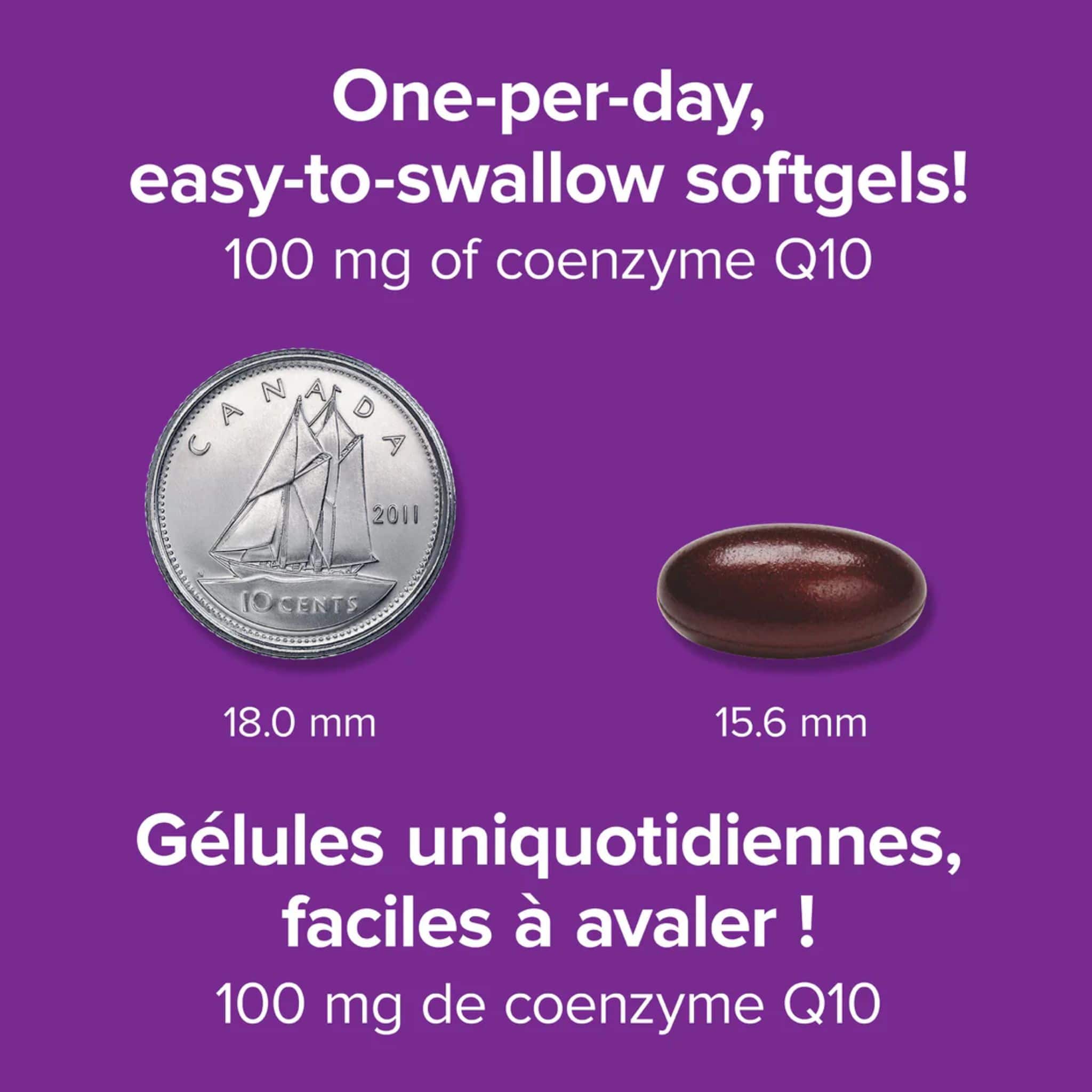 Webber Naturals Coenzyme Q10 100mg BONUS SIZE, 100% More, 60 Softgels - Image 5